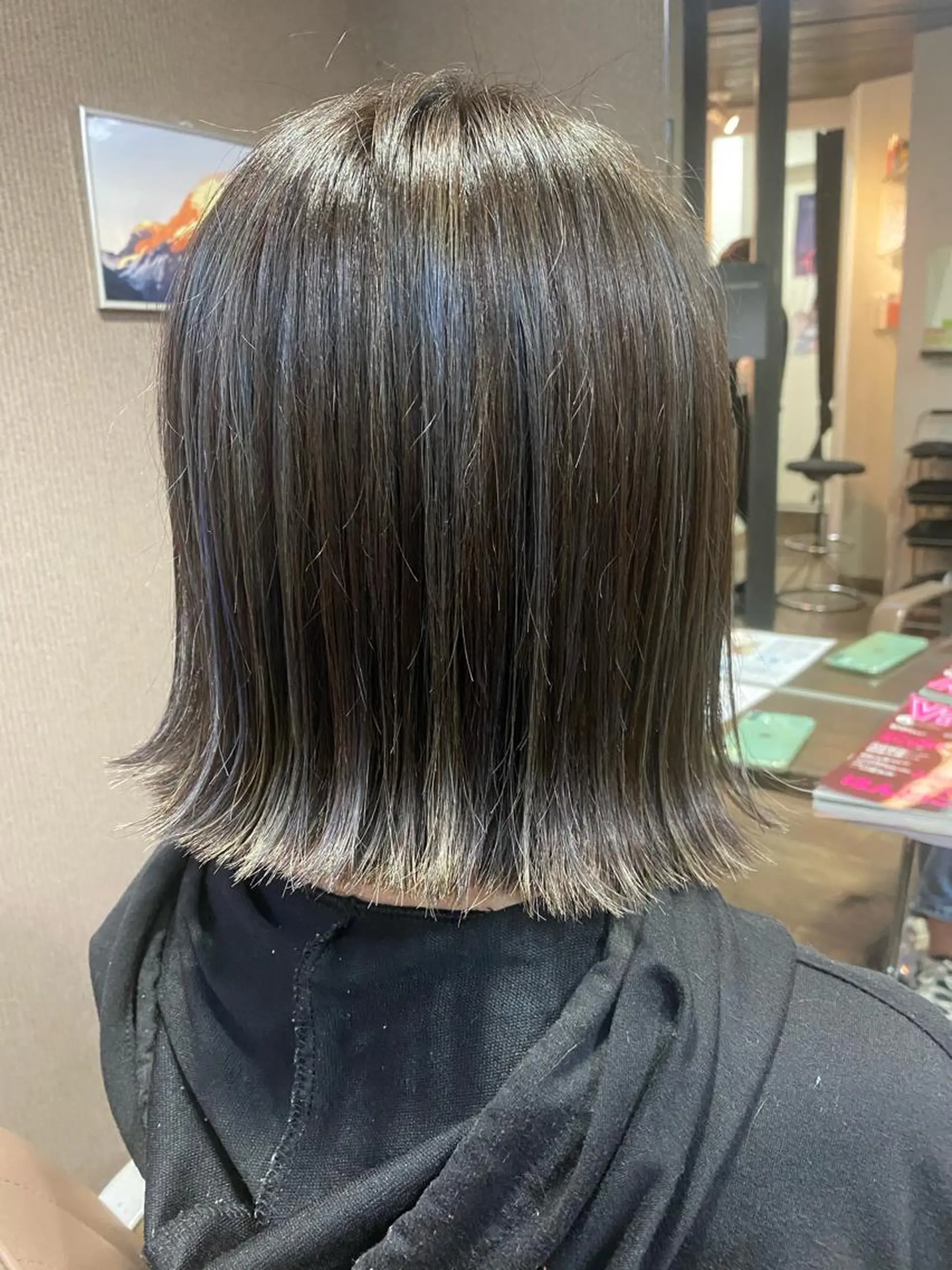 ミディアム カラー pep natsumiのヘアスタイル