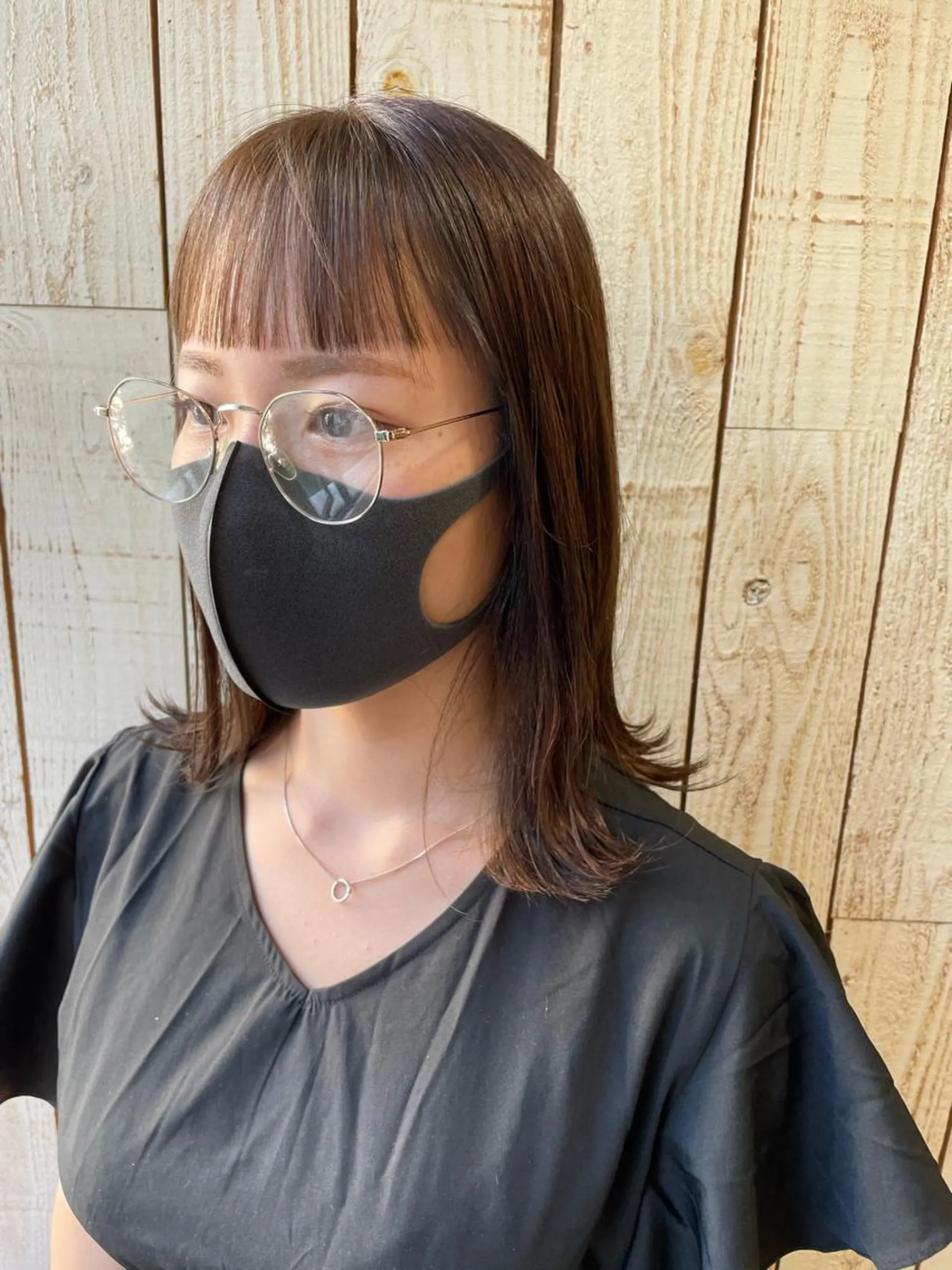 ミディアム カラー カット ヘアカラー トリートメント 福田 ジュンキのヘアスタイル