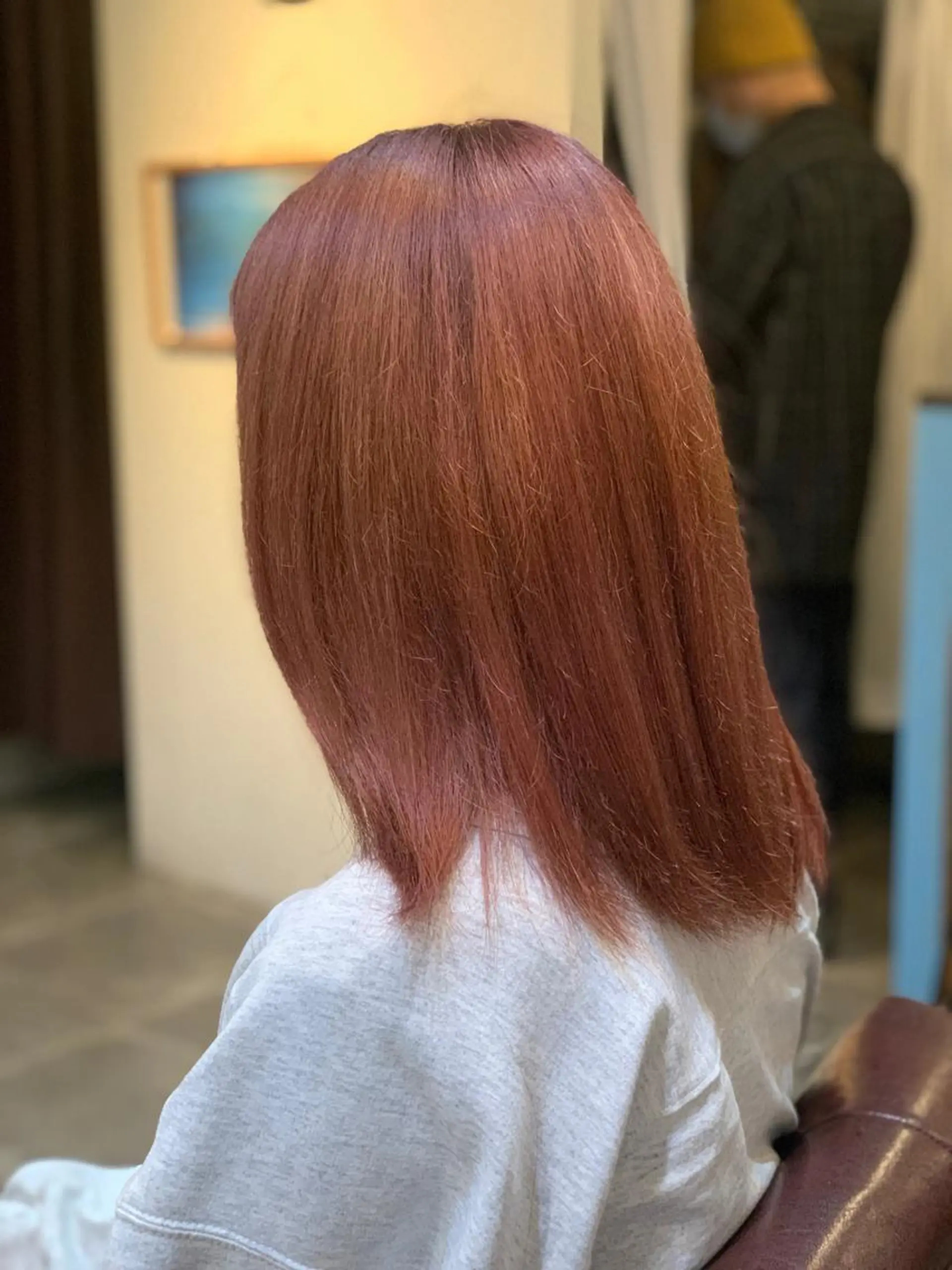 ミディアム カット ヘアカラー メンズパーマ 艶髪☆店長☆有馬のヘアスタイル