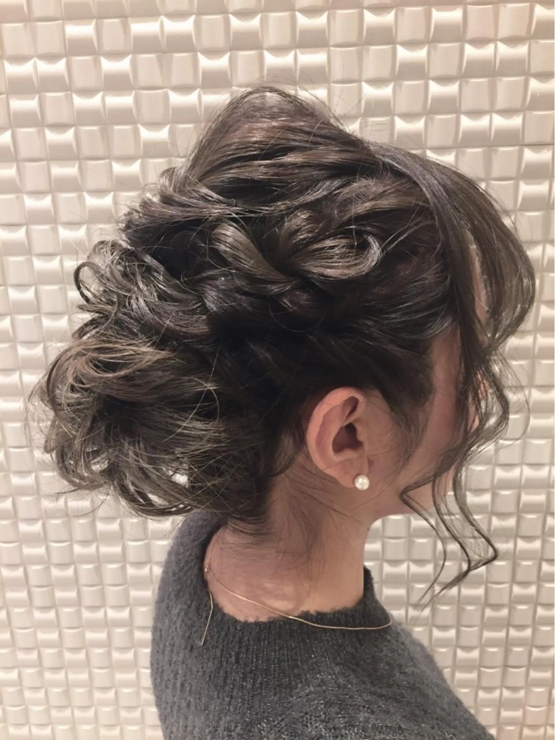 ロング カラー ヘアアレンジ ブリーチ グレージュ ハイライトカラー ハイライト ✨ハイクオリティ✨ 山本香也のヘアスタイル