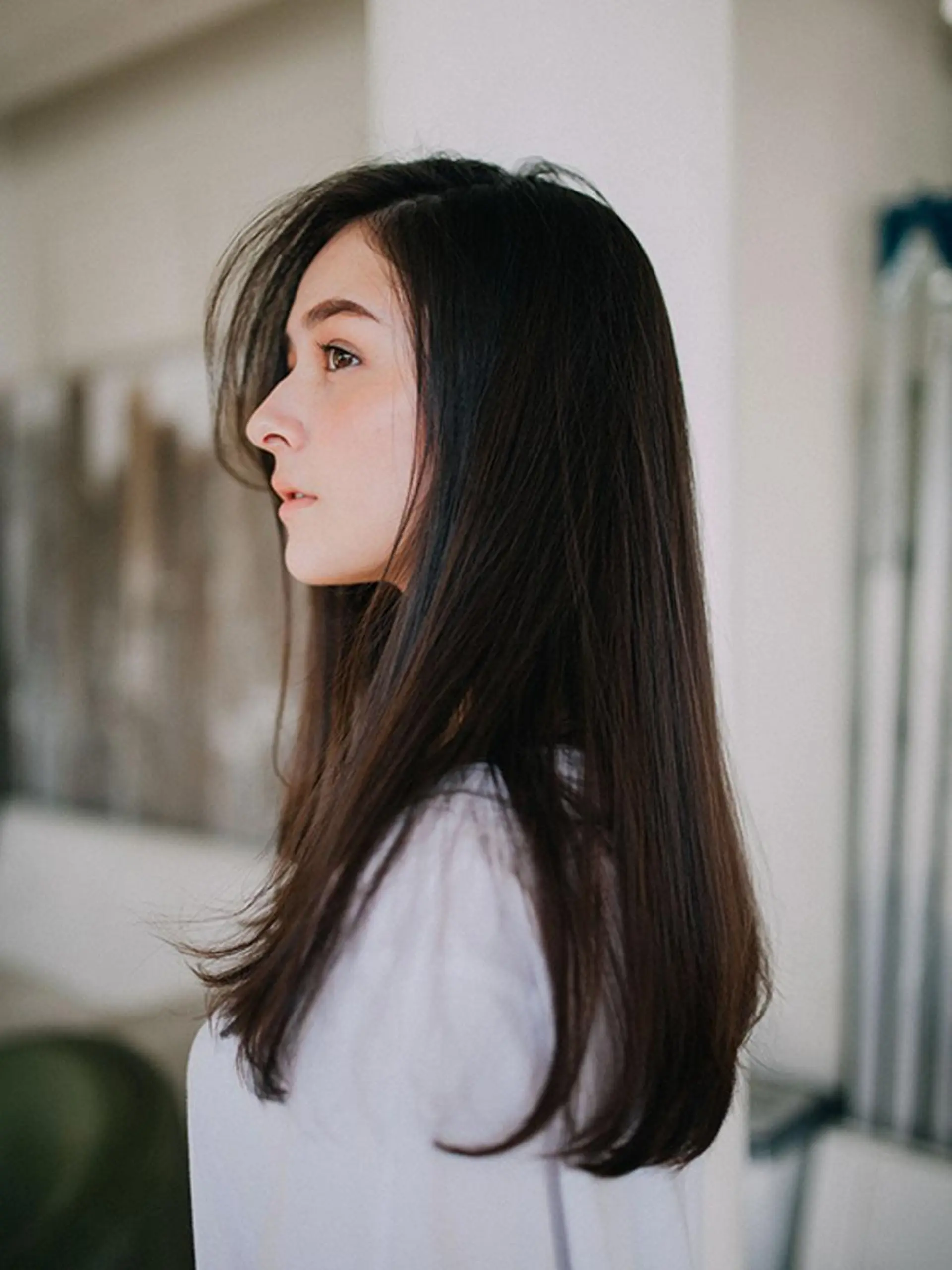 ロング カット ヘアカラー 縮毛矯正 トリートメント Conforto店長 渡邊のヘアスタイル