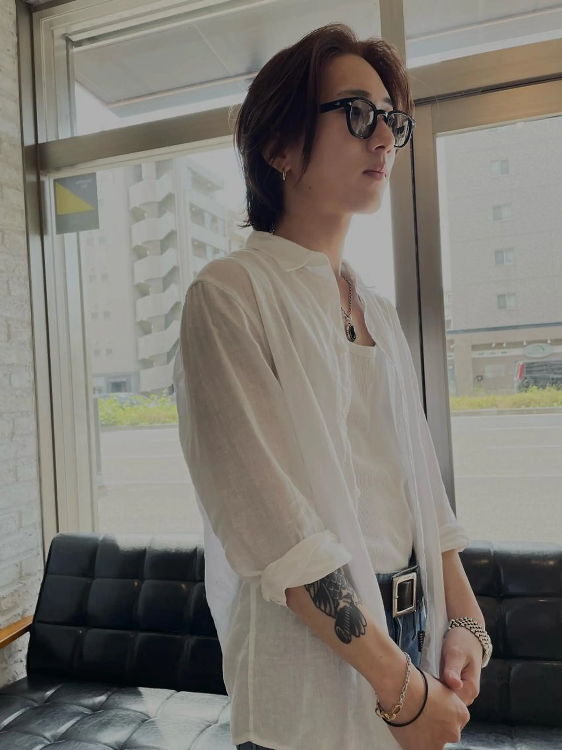 ミディアム メンズ Basis 田口豪司のヘアスタイル