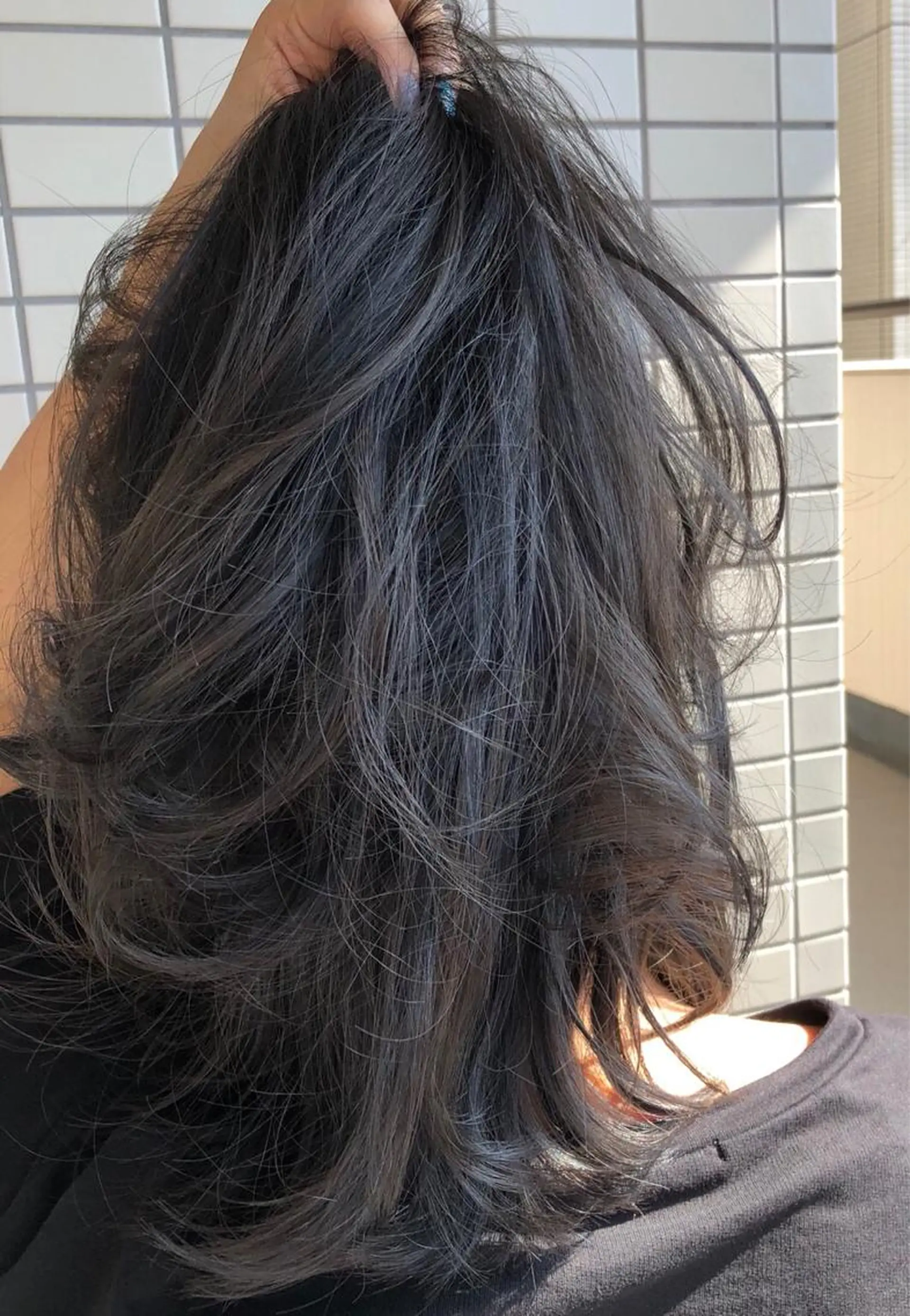 ミディアム カラー 笠谷 正之のヘアスタイル