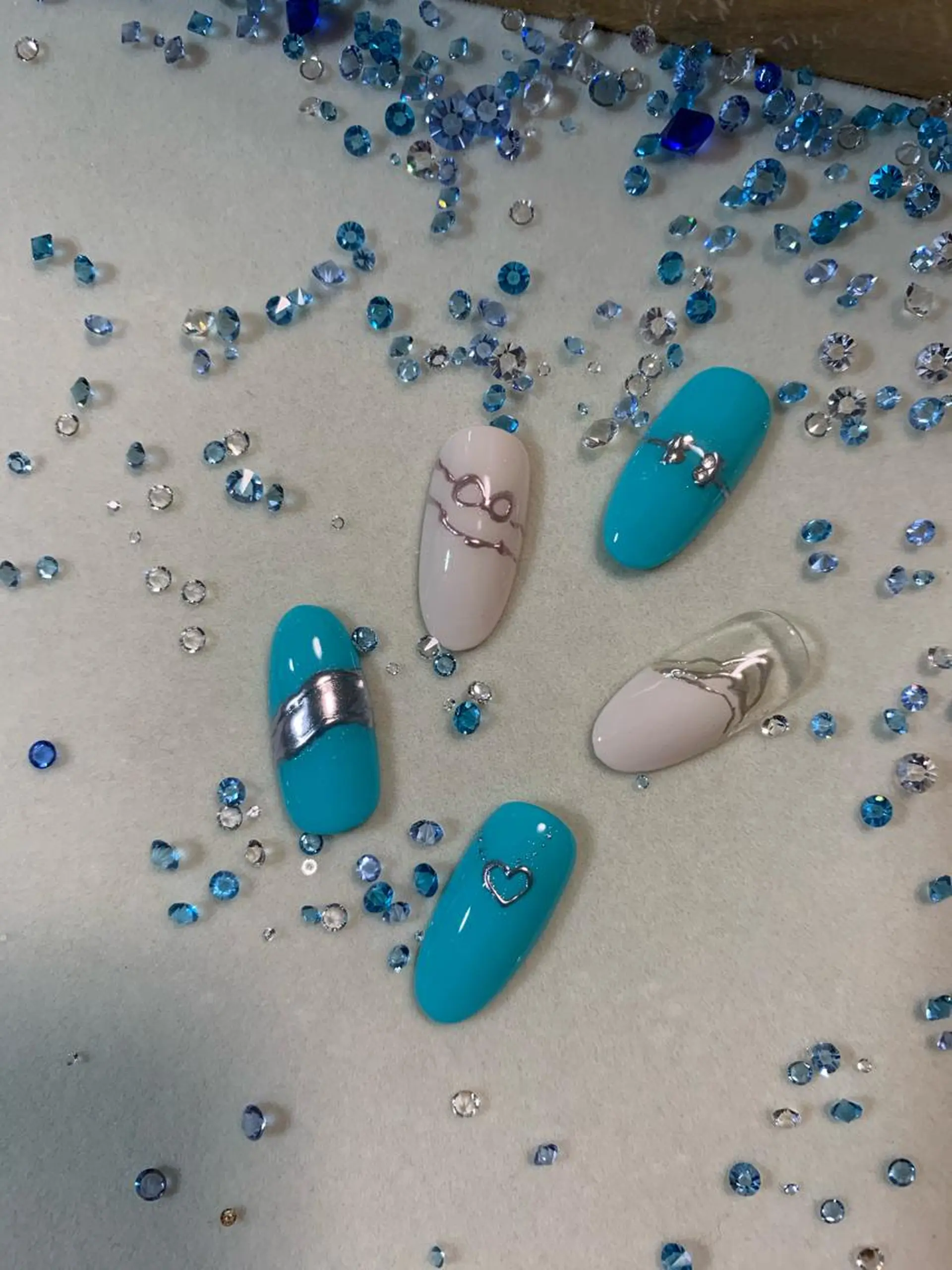 ネイル アートネイル ミラーネイル 松山 美由紀のネイルデザイン