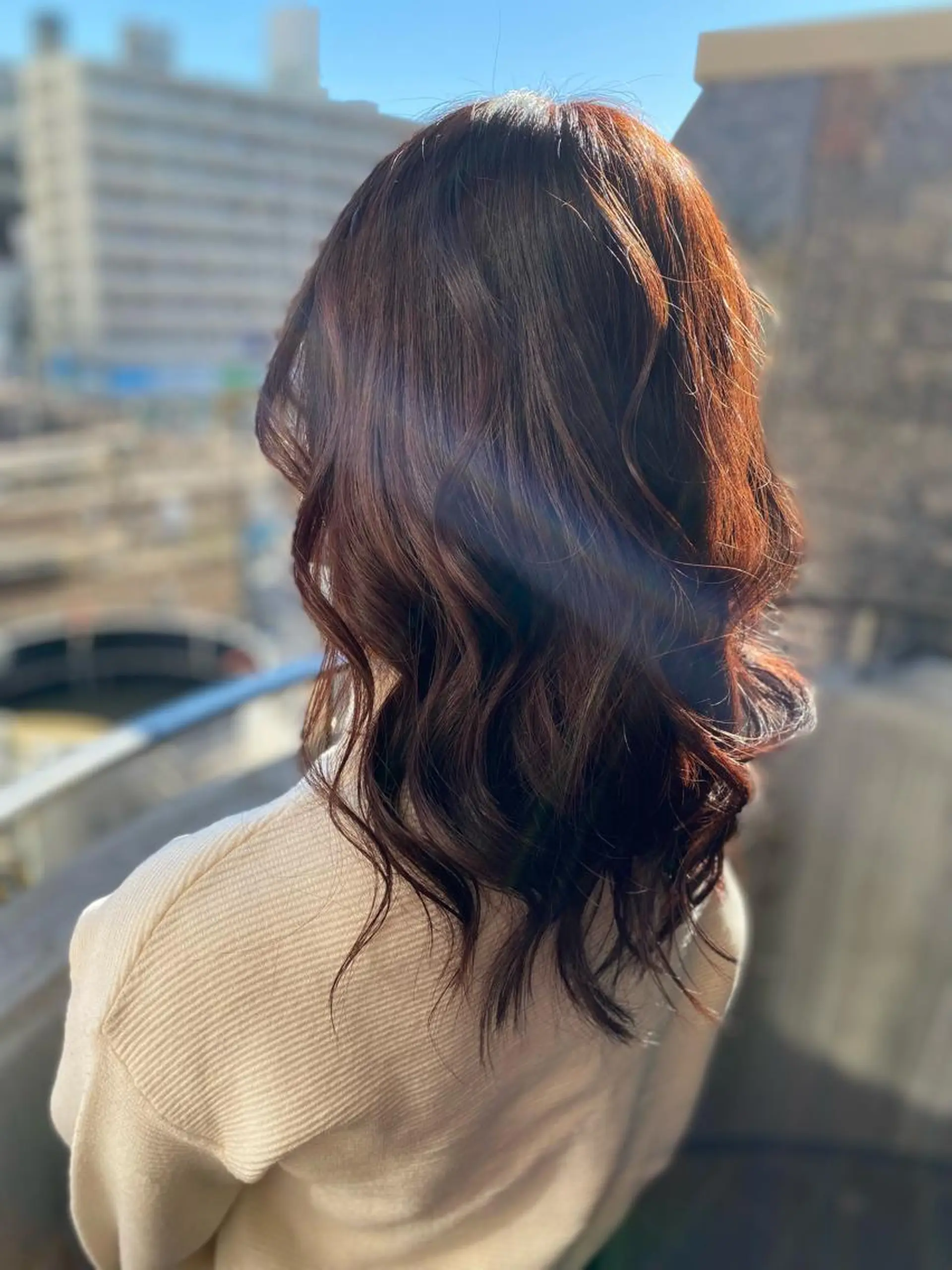 セミロング カラー ヨシダ フミノリのヘアスタイル