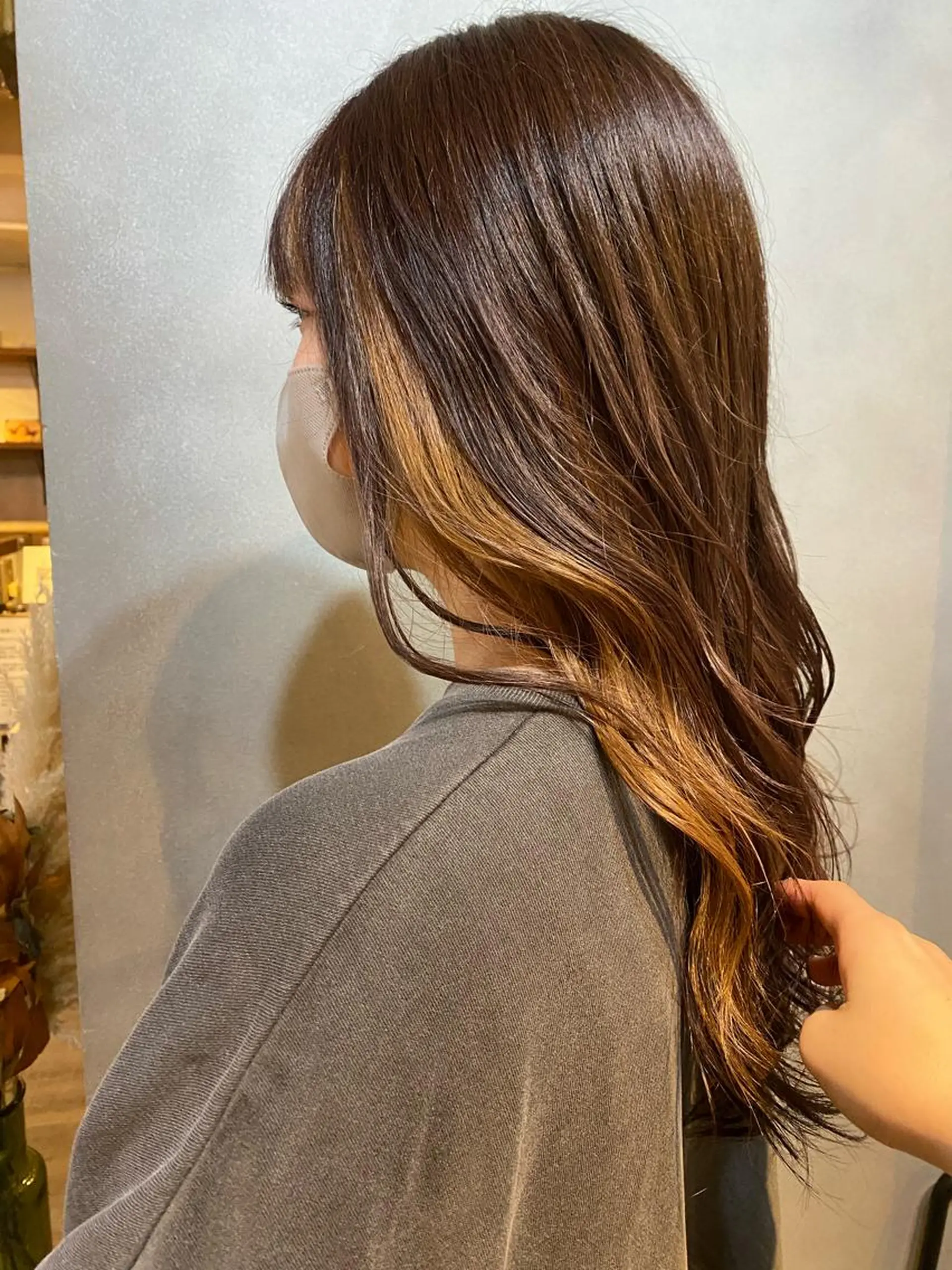 ロング カラー イヤリングカラー manaka/カット モデル募集中📣💬のヘアスタイル