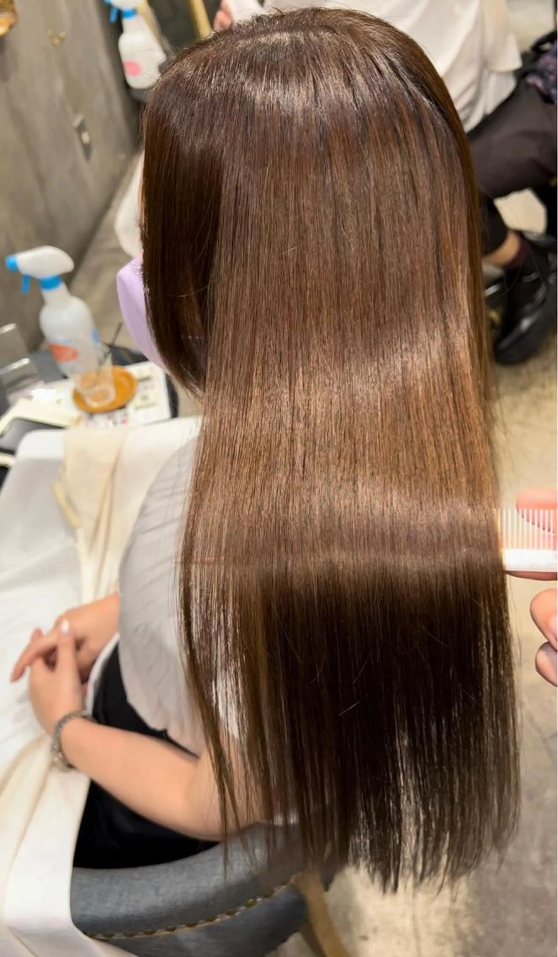 パーマ 縮毛矯正 ナチュラル大人っぽい スタイル　MAORIのヘアスタイル