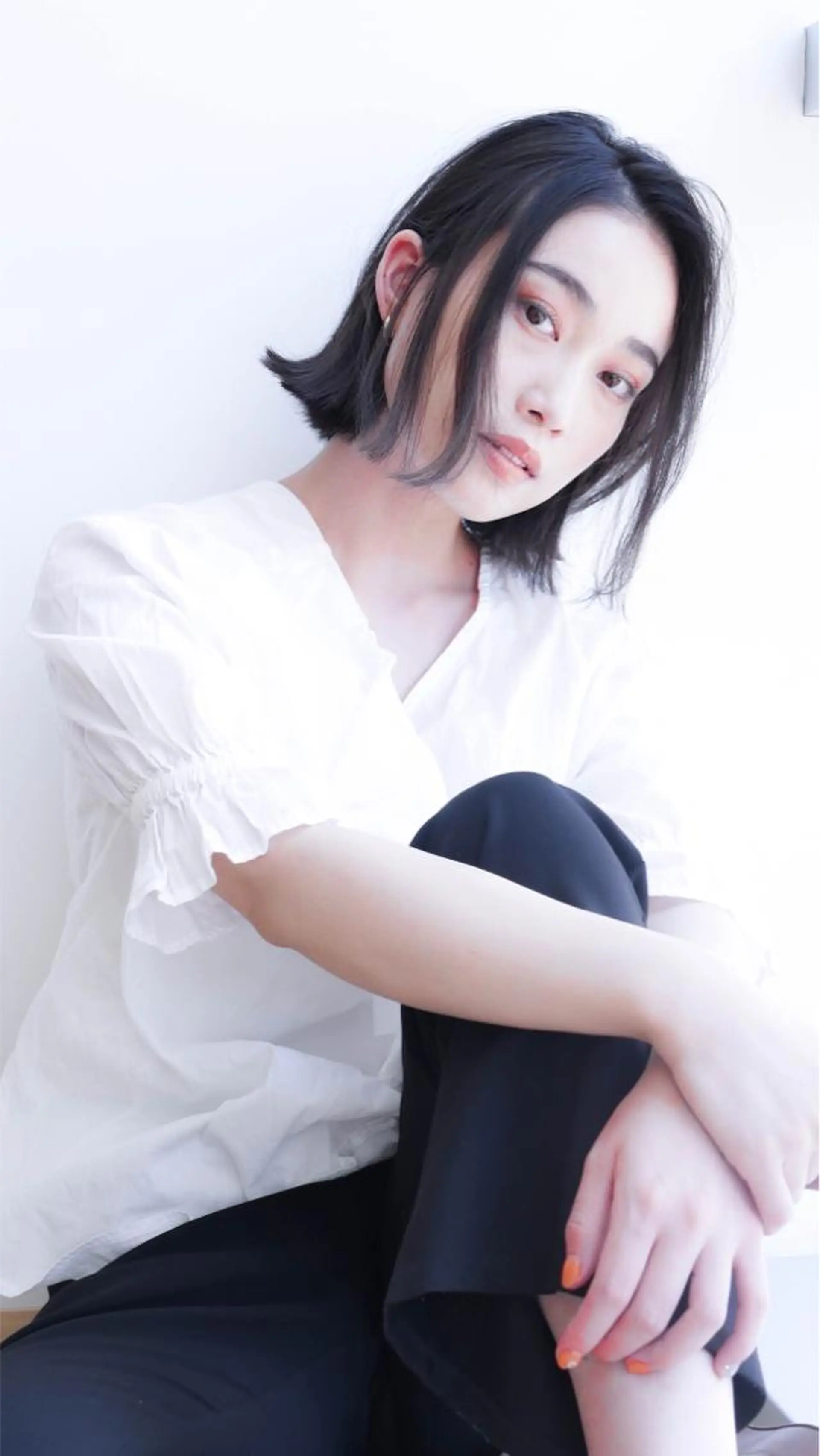 ショート ボブ 外ハネヘア カット トリートメント 縮毛矯正/髪質改善 主税巧一のヘアスタイル