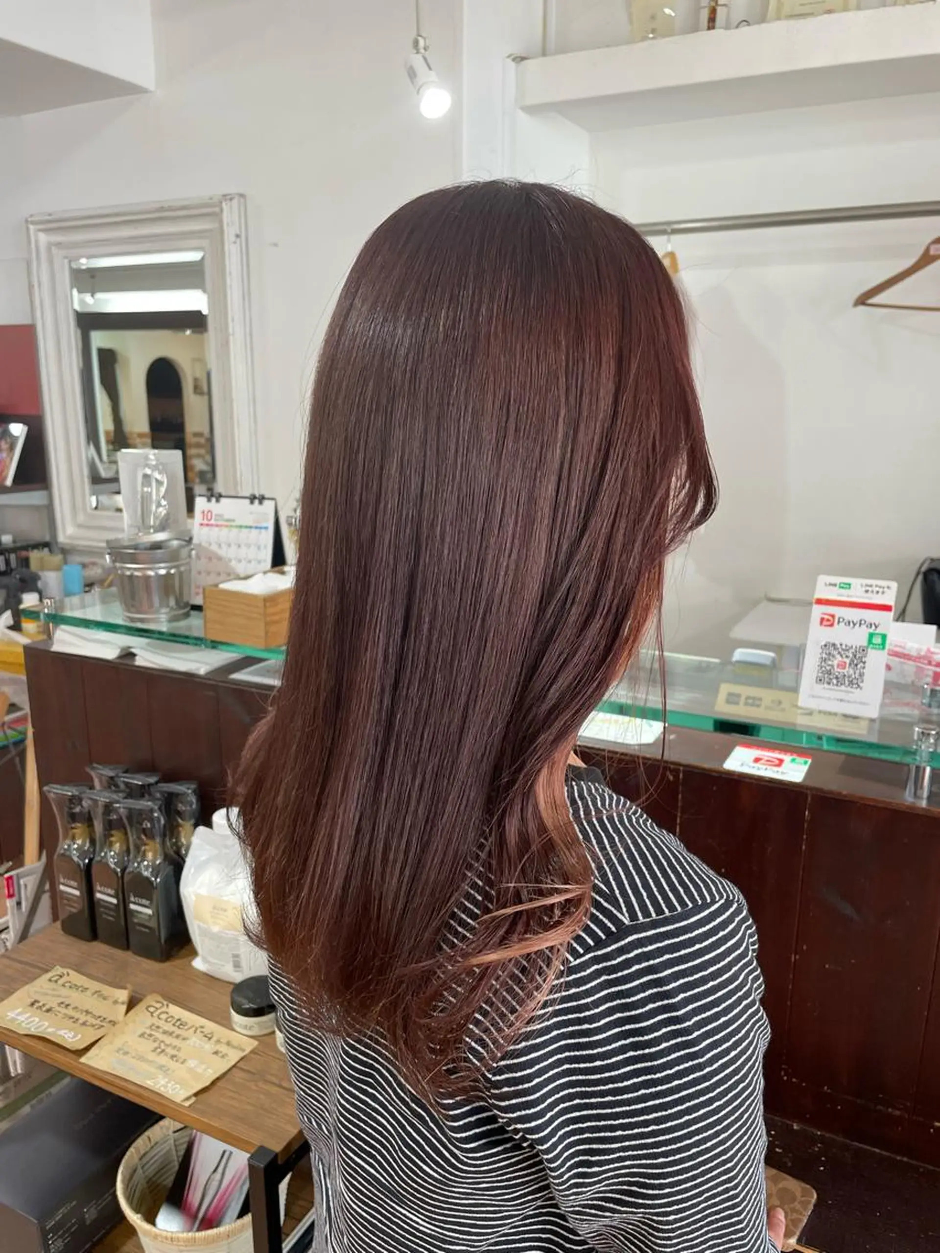 ロング カラー ピンクカラー 🦋透明感 艶カラー Rie🦋のヘアスタイル