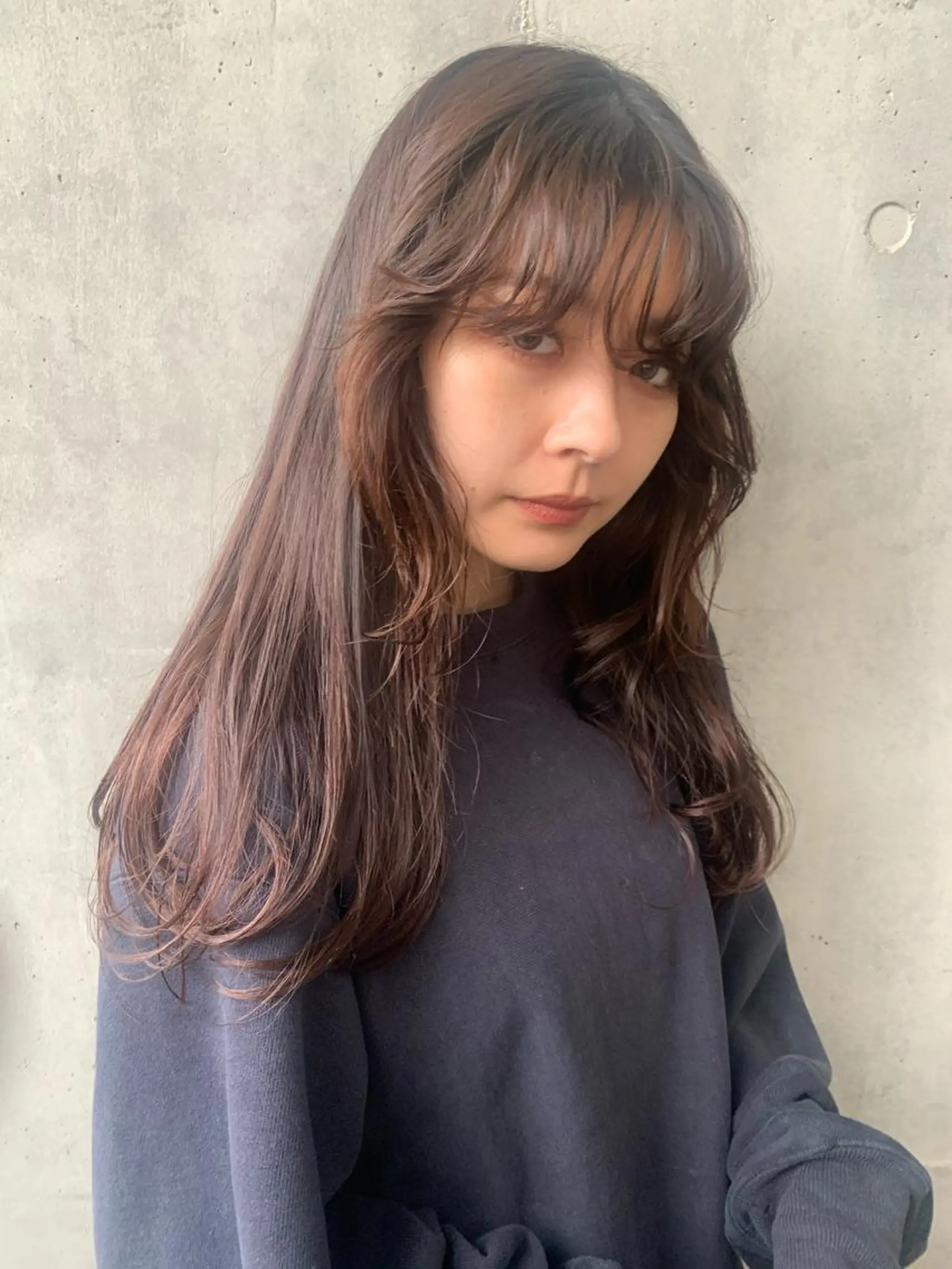 セミロング カラー ラベンダー/レイヤー スタイル🤎mamiのヘアスタイル