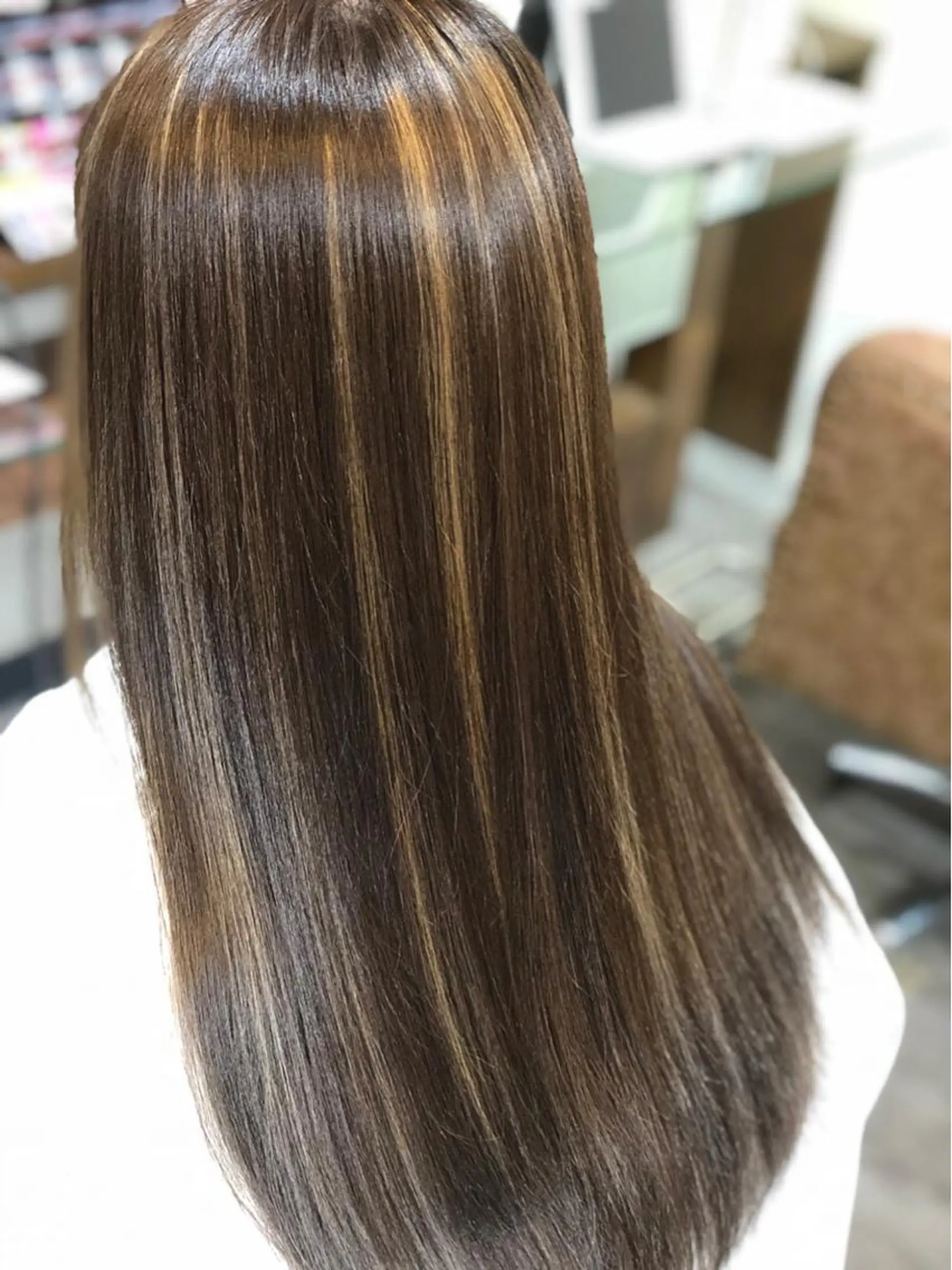 ロング ヘアカラー トリートメント 西村 雄二/エクステのヘアスタイル