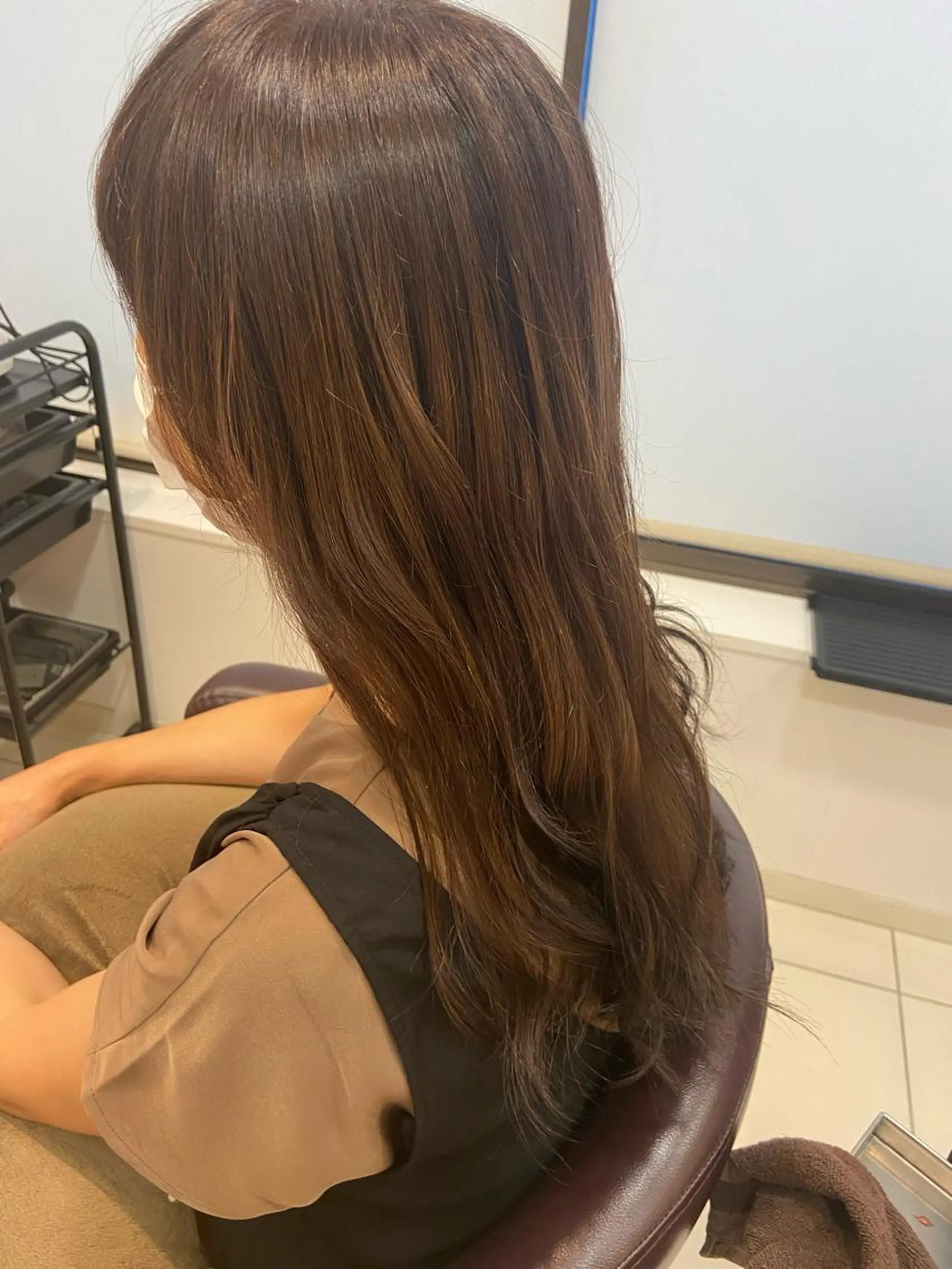 セミロング カラー 透明感カラー なつな/ 透明感カラーのヘアスタイル