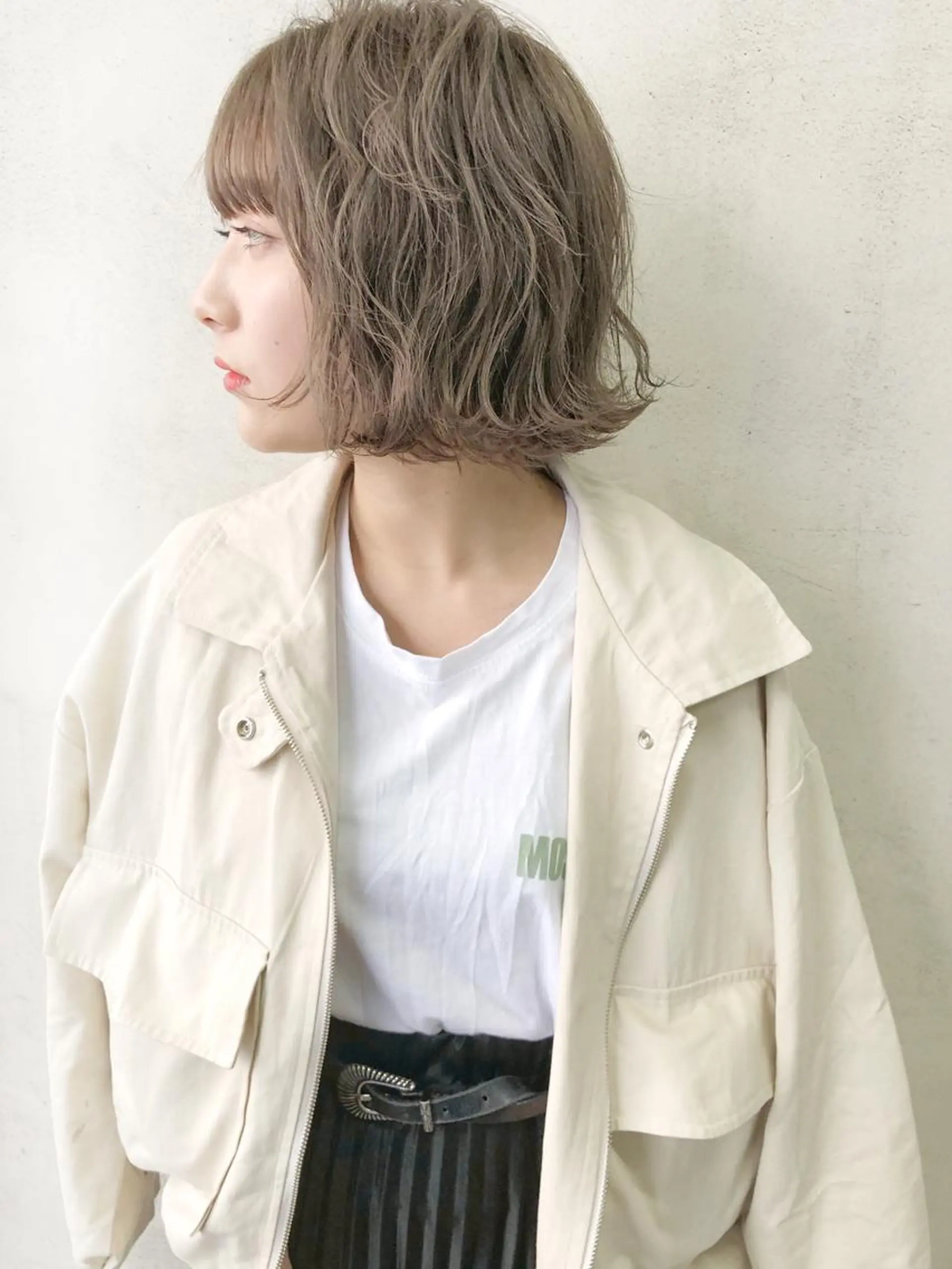 ショート 顔まわり／髪質改 善／白髪ぼかし／中山のヘアスタイル