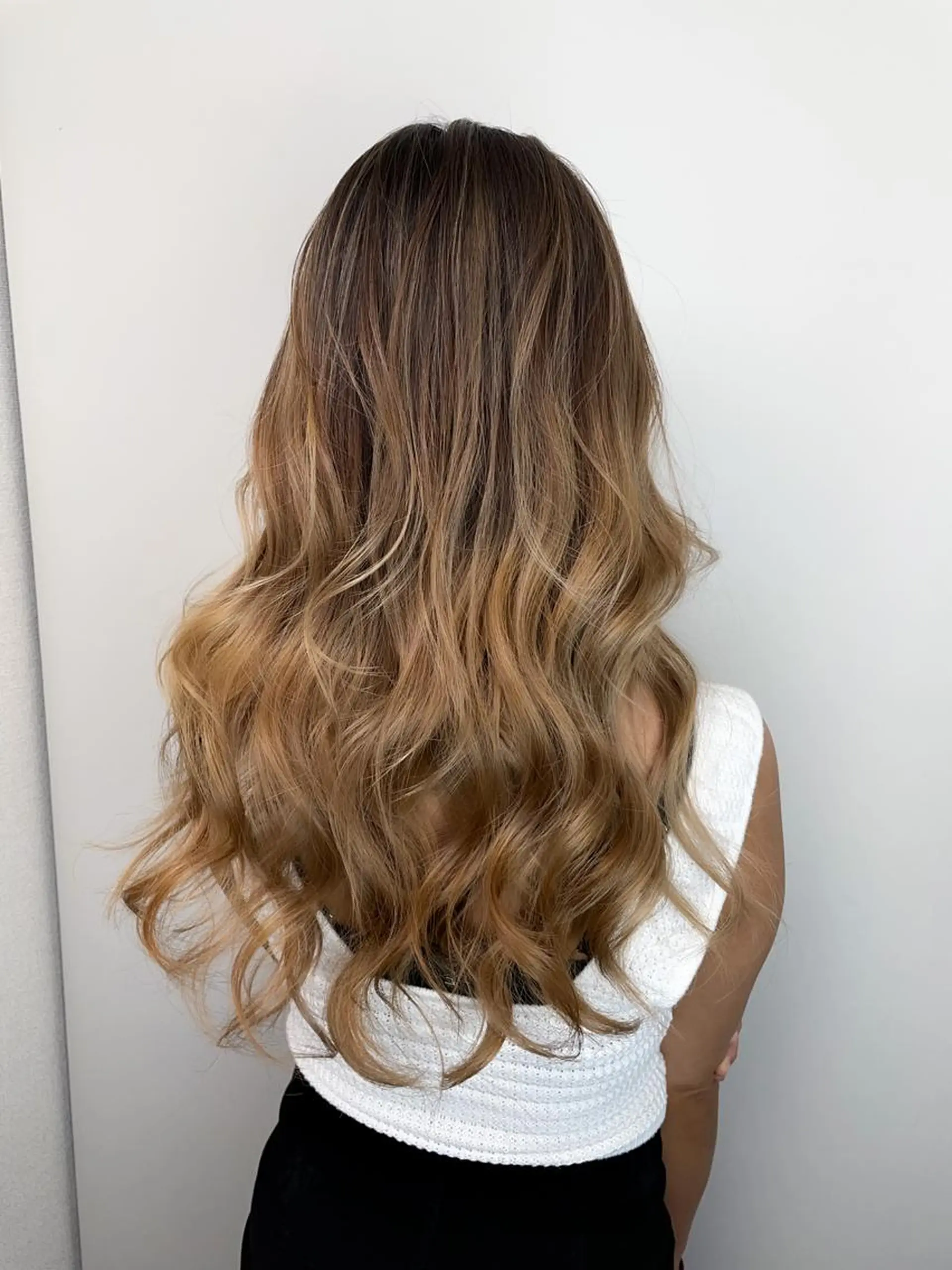 ロング カラー シールエクステ バレイヤージュ ミストバング ブリーチ ダブルカラー ヘアカラー 【KIRA 代表】 TATSUYAのヘアスタイル