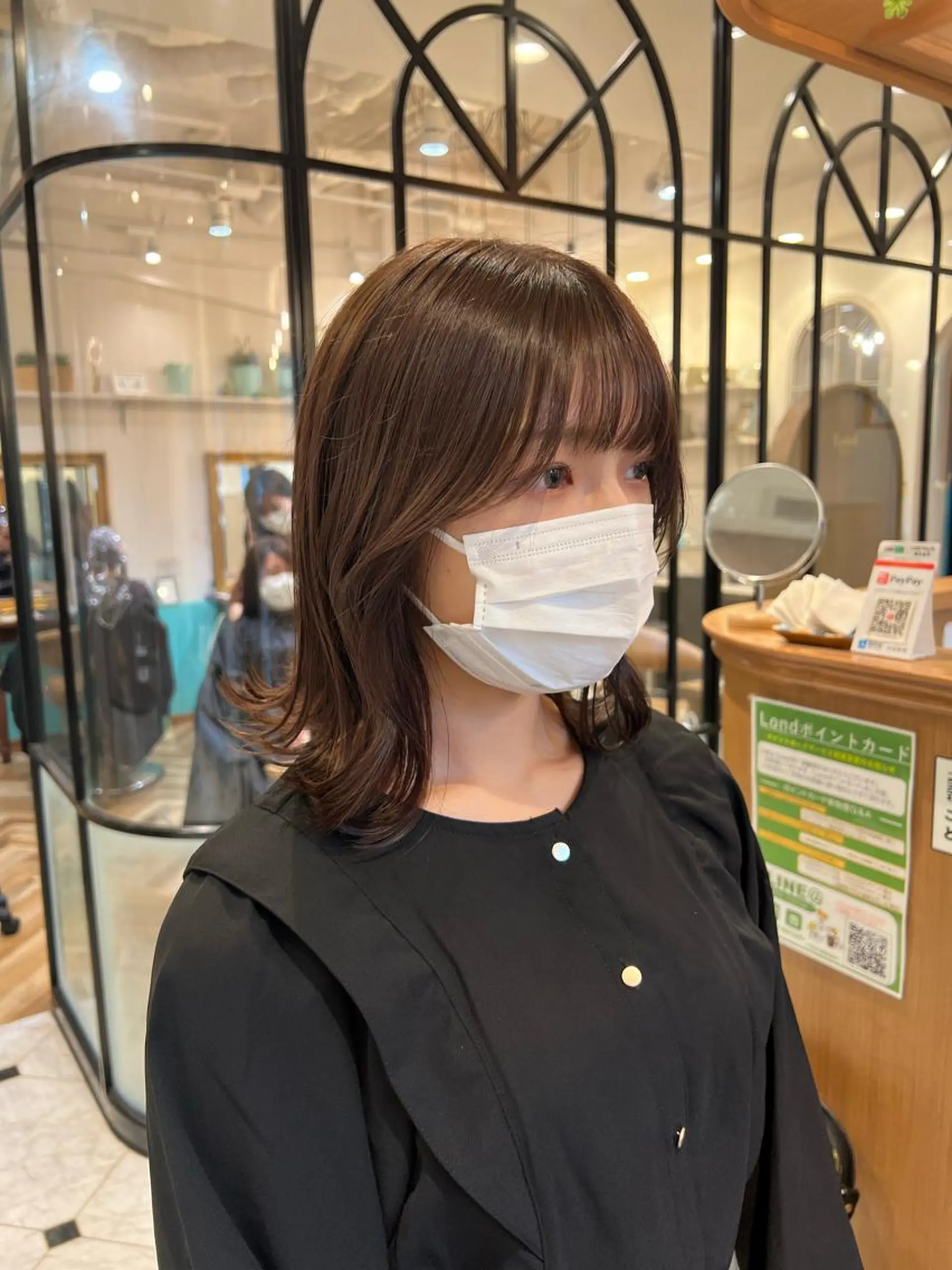 ミディアム カラー カット ヘアカラー トリートメント 🇰🇷韓国レイヤー 錦糸町【北山謙三】のヘアスタイル