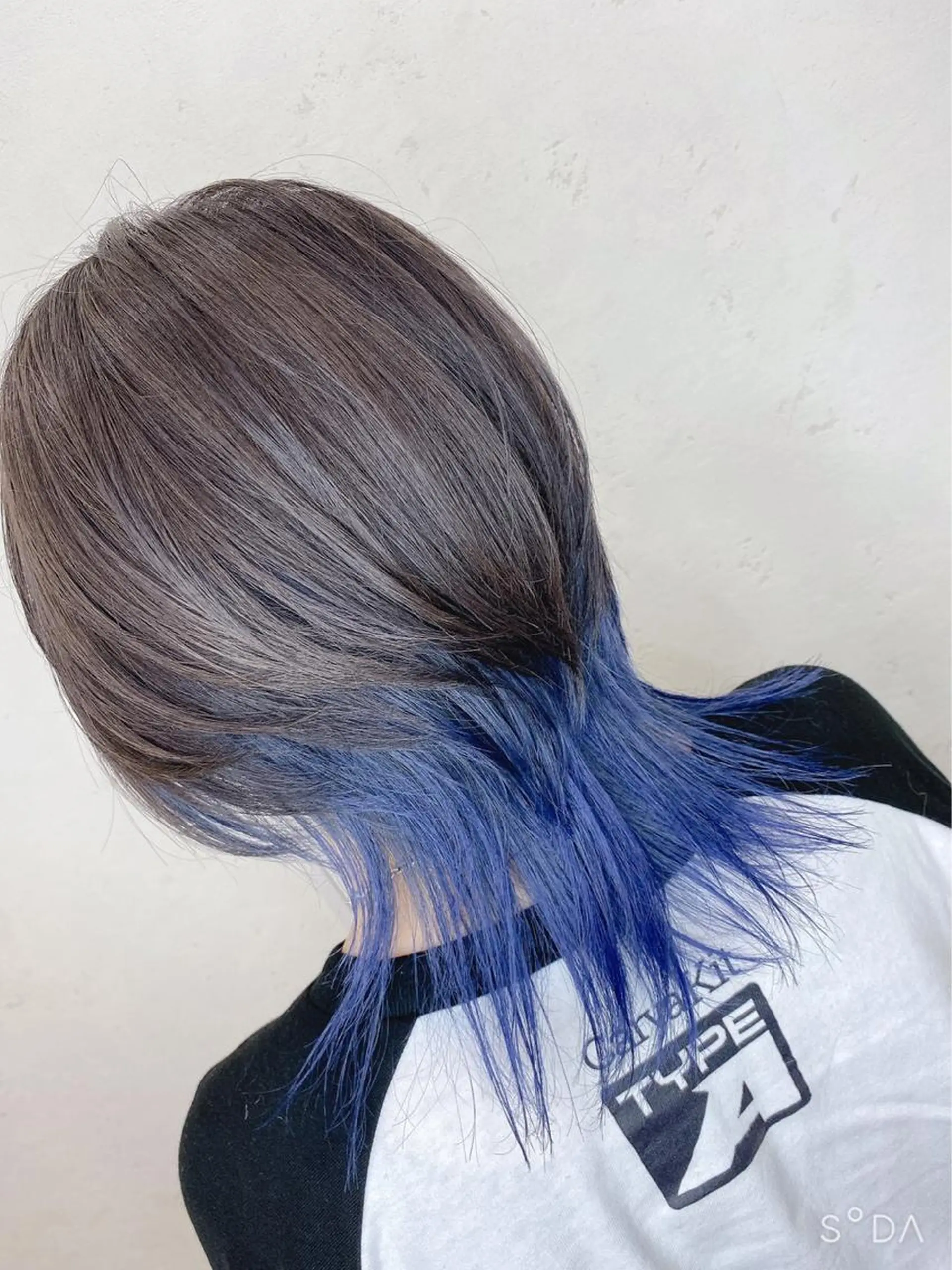 ミディアム 太白区/白髪ぼかし ハイライト/千葉達人のヘアスタイル