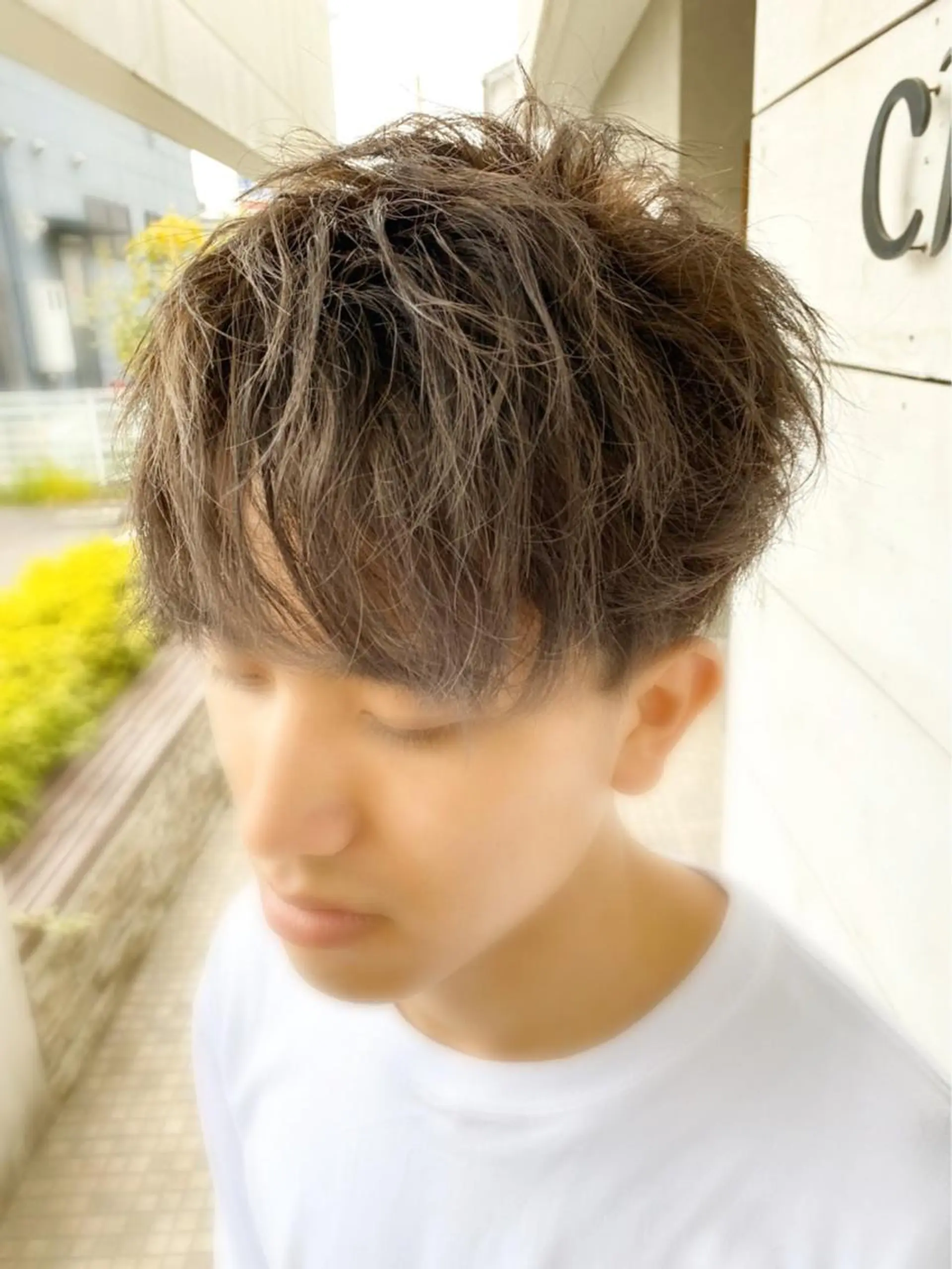 カラー メンズ SALOWIN栄 高須大貴のヘアスタイル