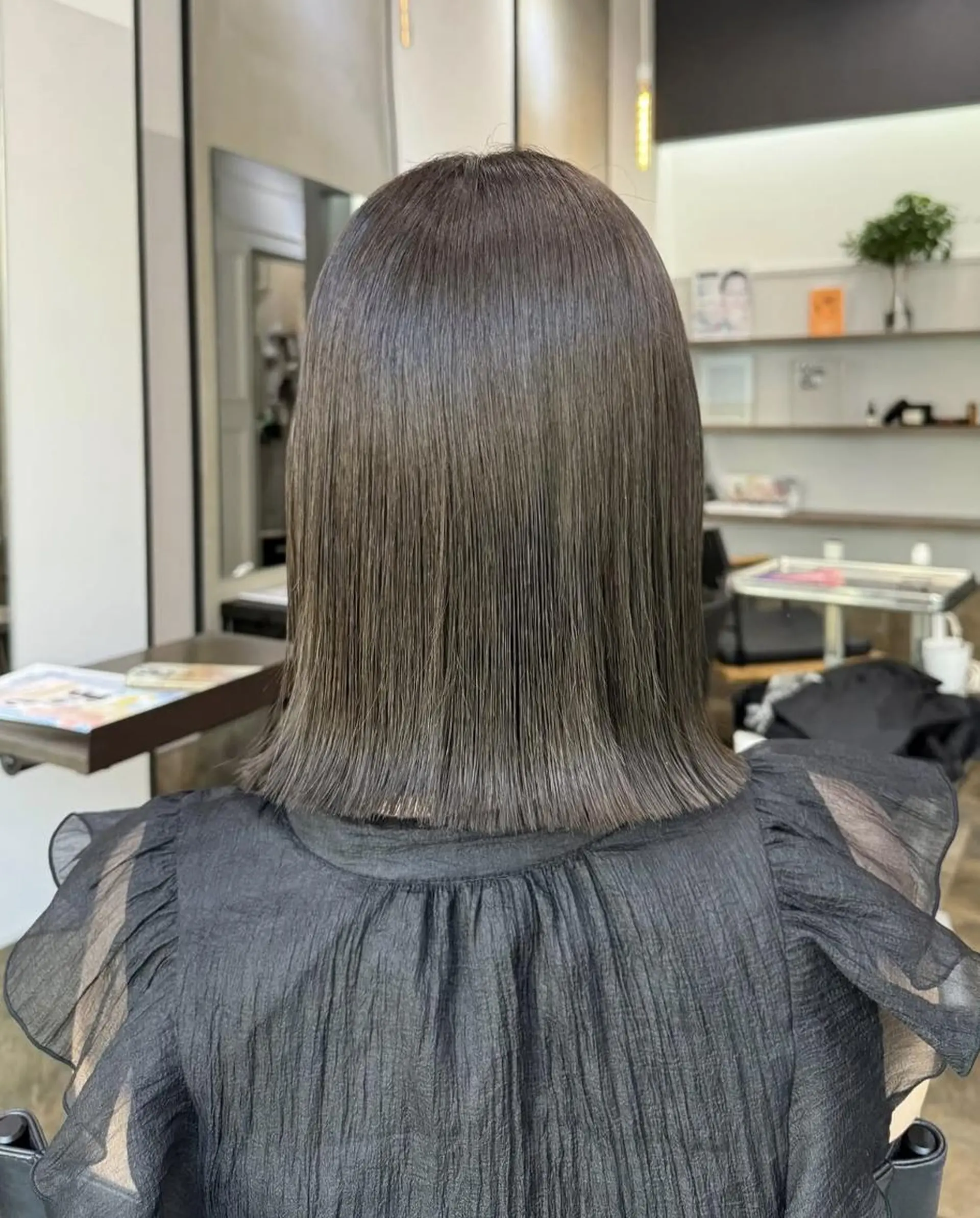 ミディアム ヘアカラー 福岡美容室Daisy hairのヘアスタイル