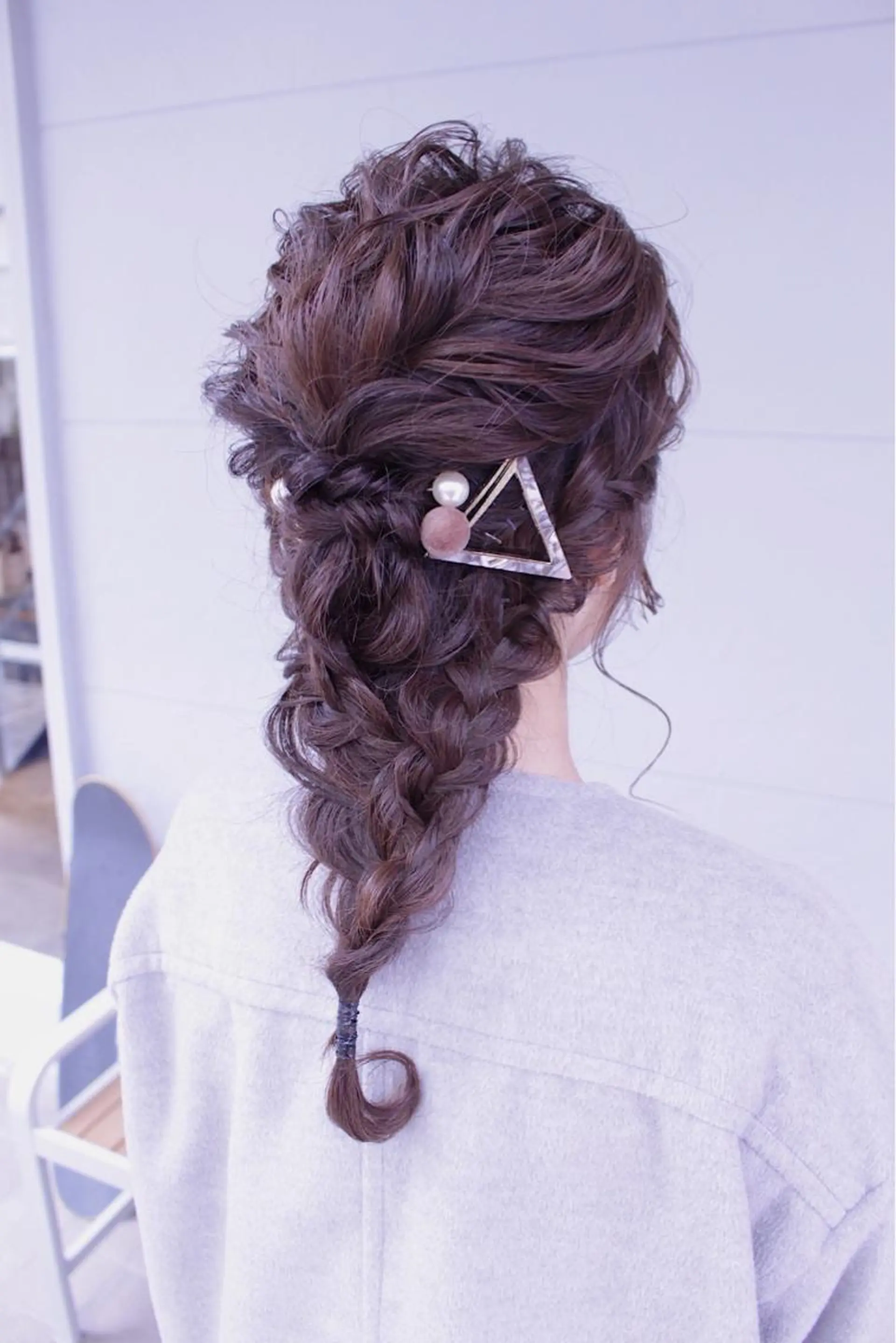 ミディアム ヘアアレンジ lani ブリーチ /ダブルカラーのヘアスタイル