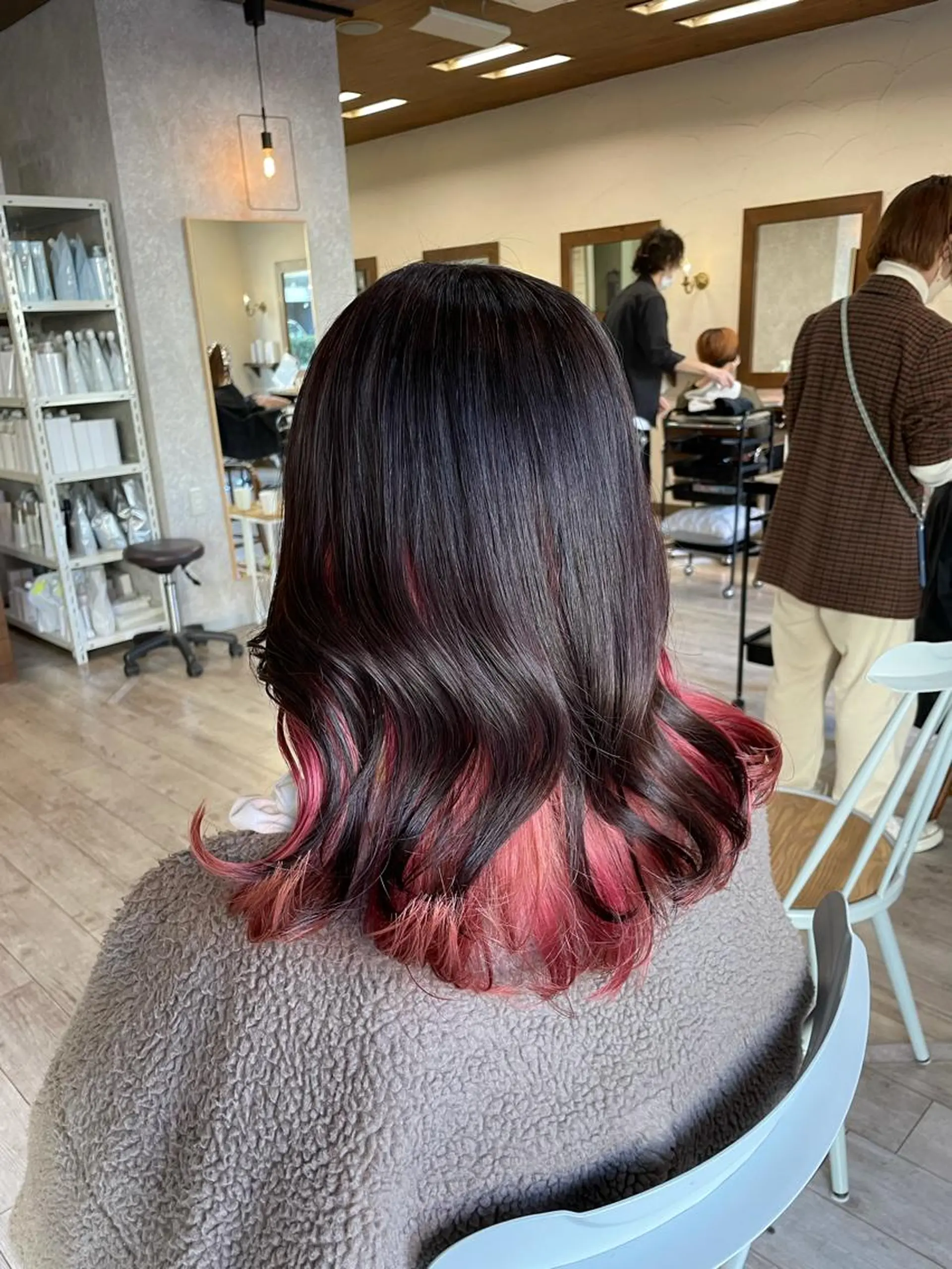 セミロング カラー ヘアアレンジ 🫧ヒシダアキ taboo.i🫧のヘアスタイル