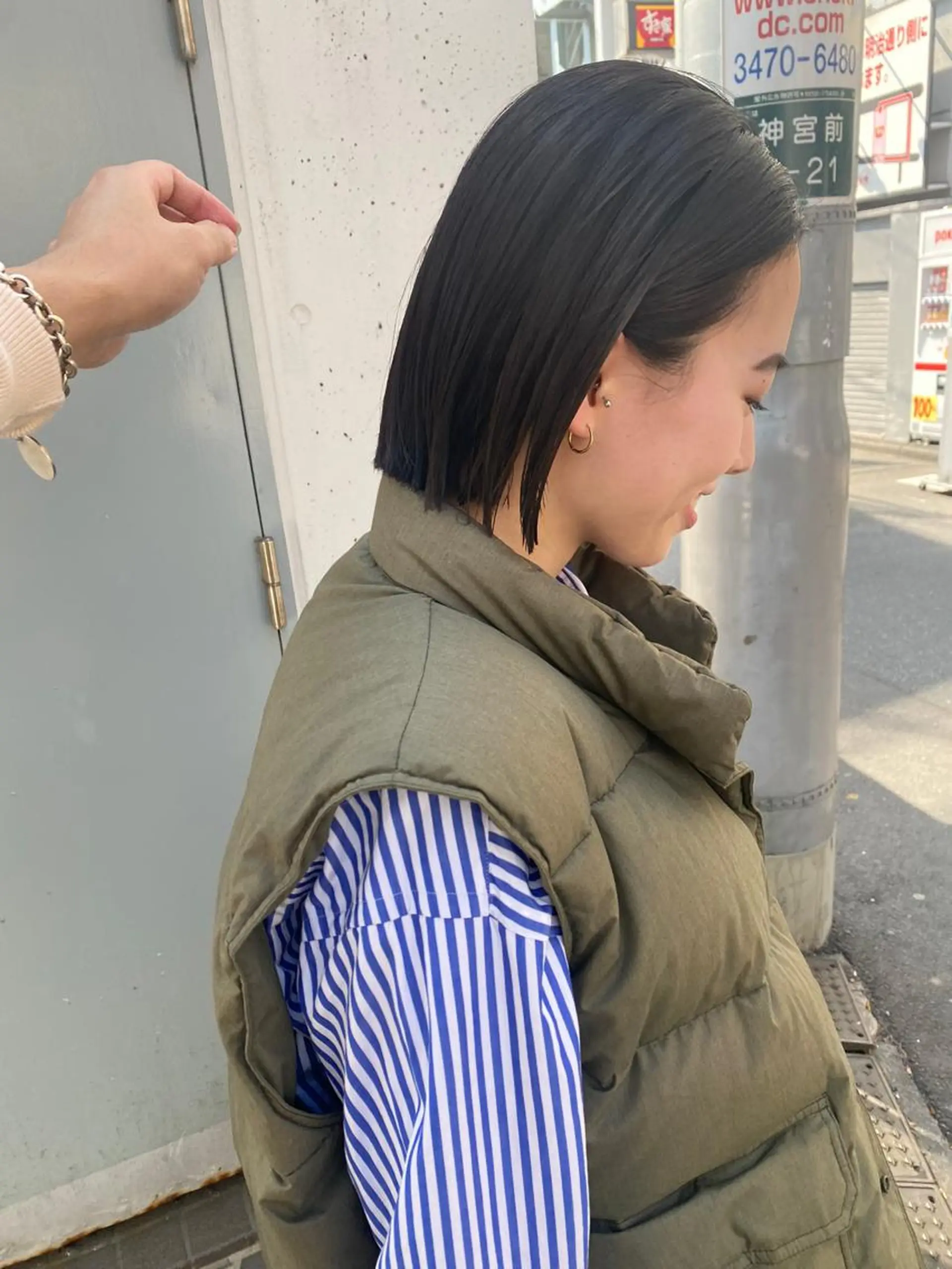 ショート カラー ヘアアレンジ 結婚式・ブライダル アッシュ アッシュブラウン バレイヤージュ ベージュカラー 韓国風×透明感カラー 髪質改善オタベシンヤのヘアスタイル