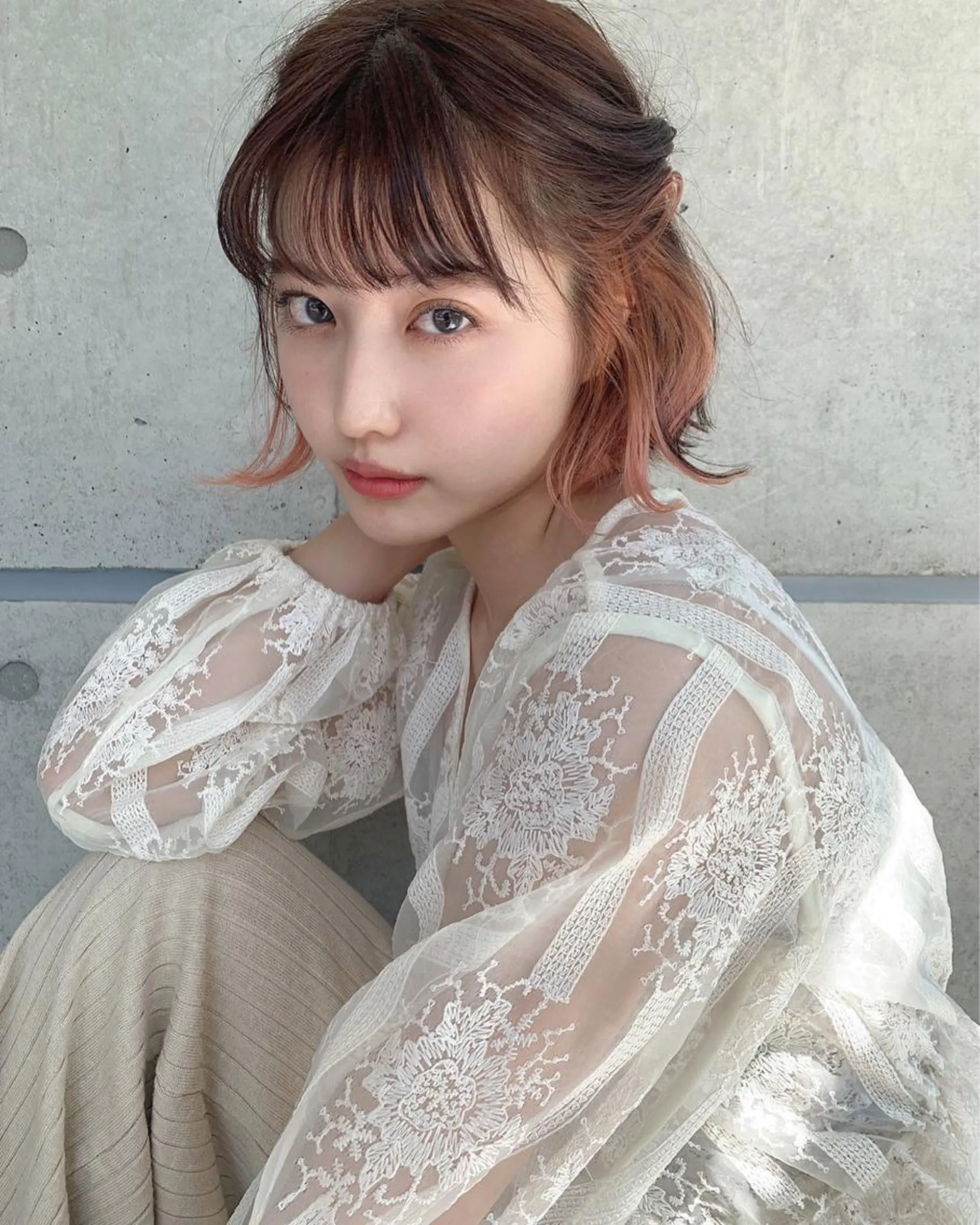 ショート カラー ヘアカラー 💗🤍透明感カラー 🤍💗kanonのヘアスタイル