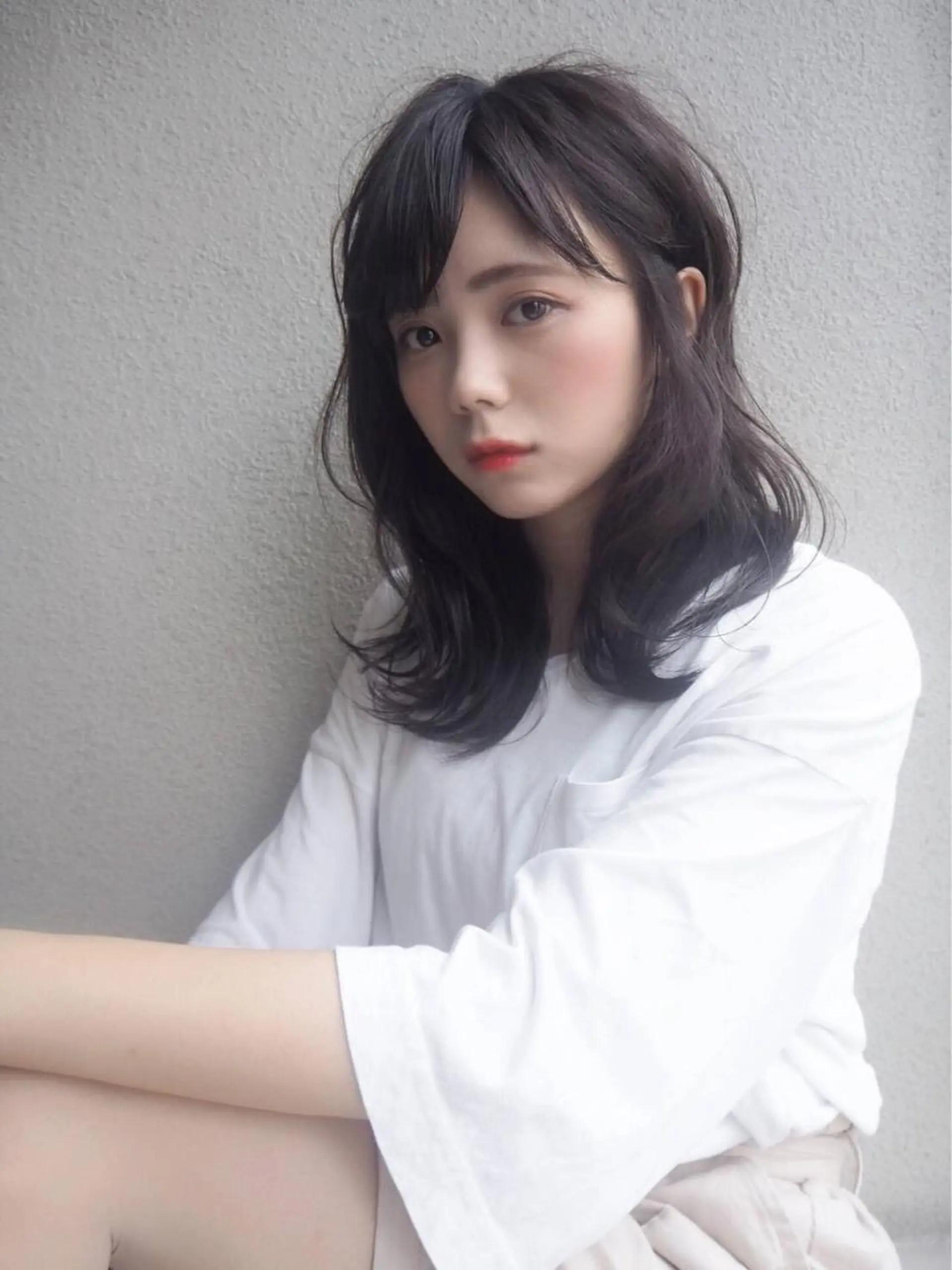 ミディアム カラー SHE. hairdesignのヘアスタイル