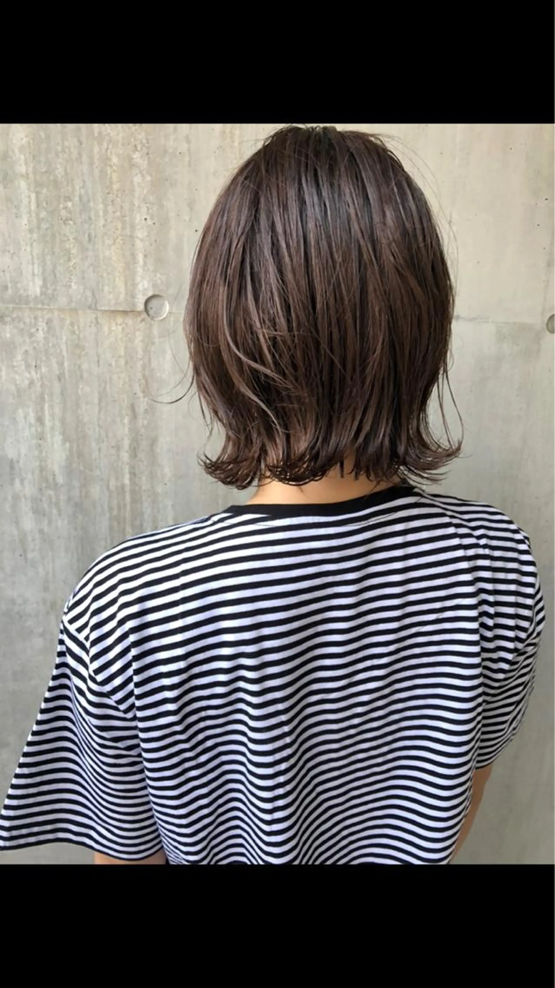 ミディアム カット ヘアカラー トリートメント ✨色持ちの良い艶 カラー✨蟹江真世のヘアスタイル