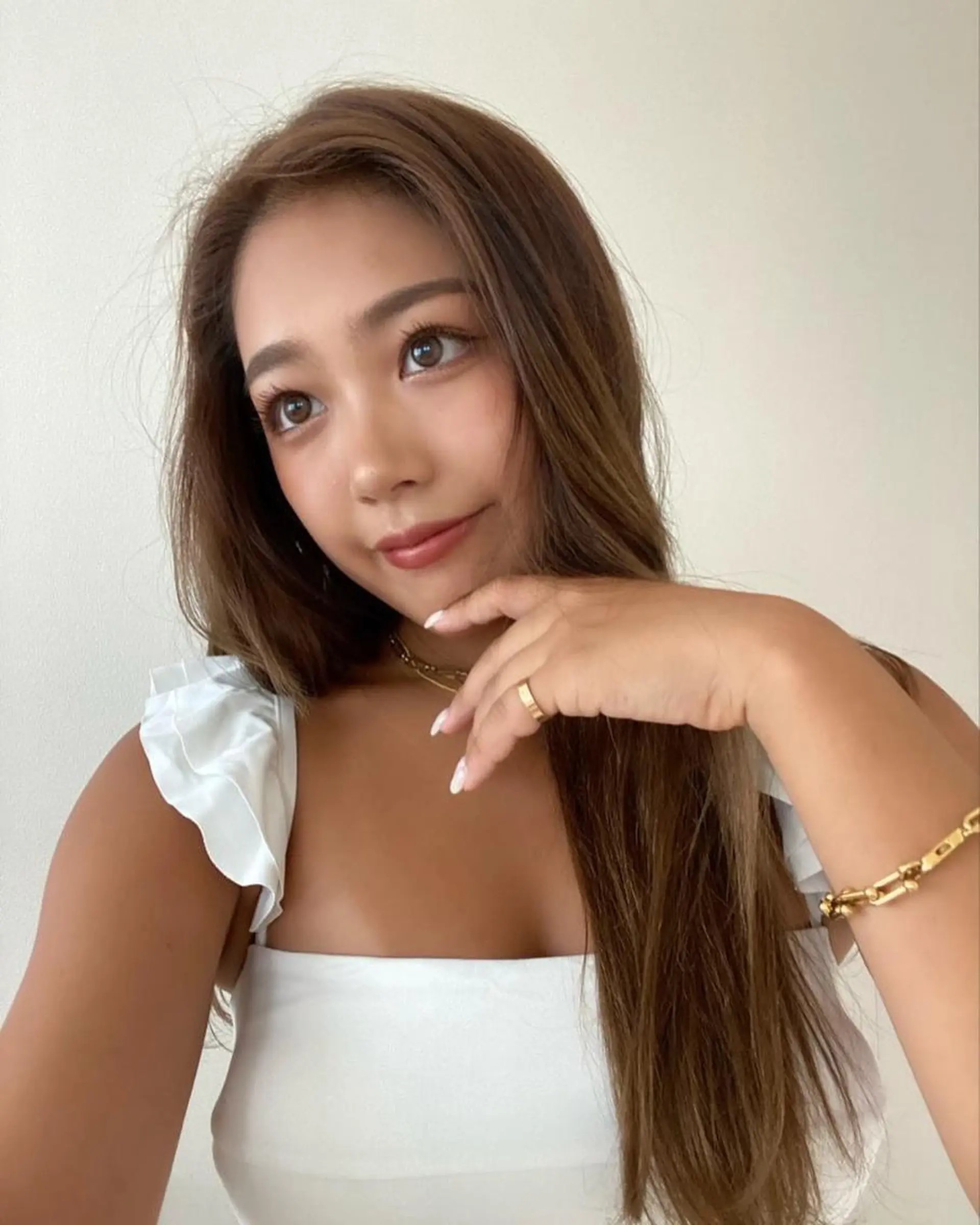 ロング カラー 髪質改善 unopulir 景山　凌のヘアスタイル