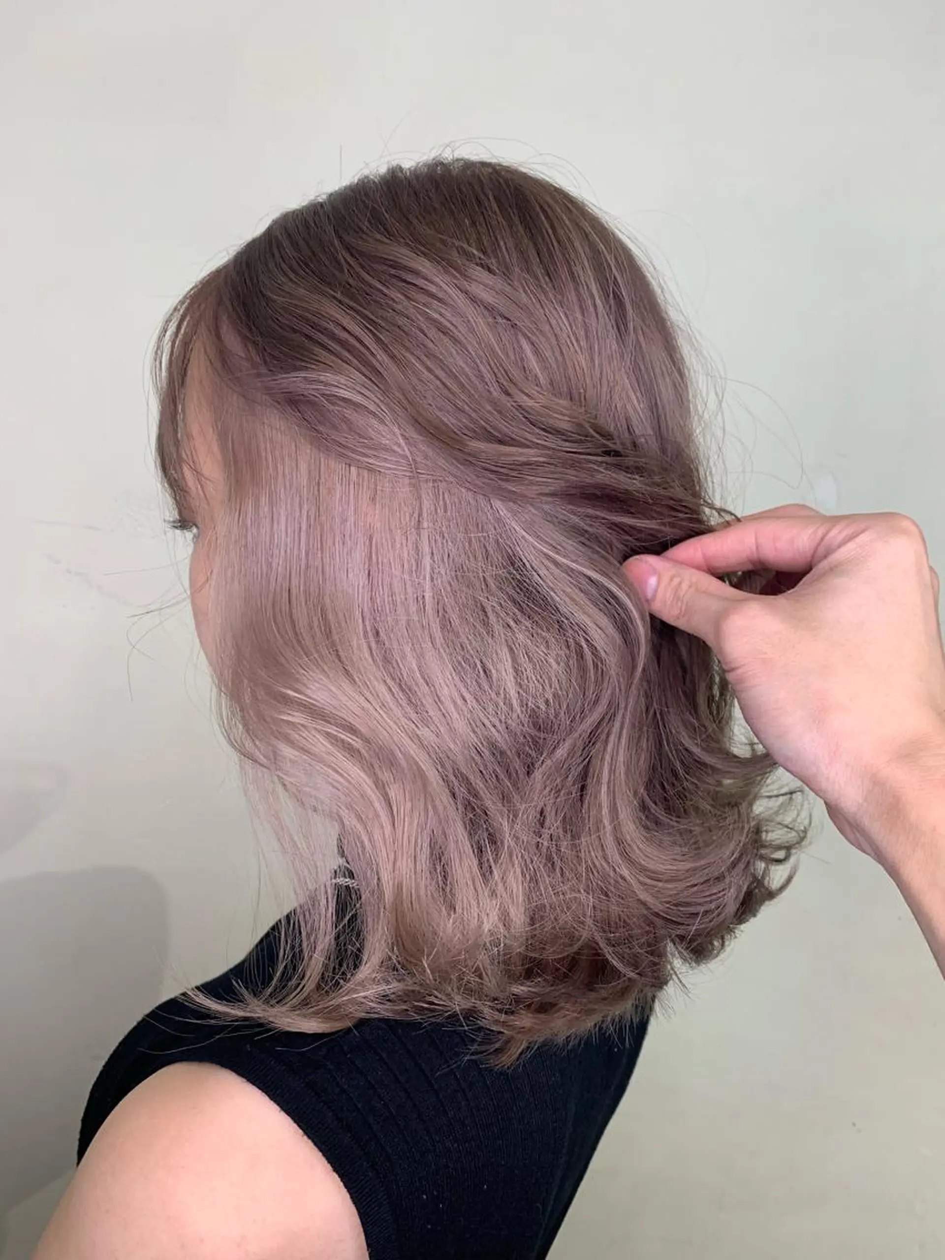 ミディアム カラー グレージュ インナーカラー ヘアカラー JIL BLAN千葉 代表　Toshikiのヘアスタイル