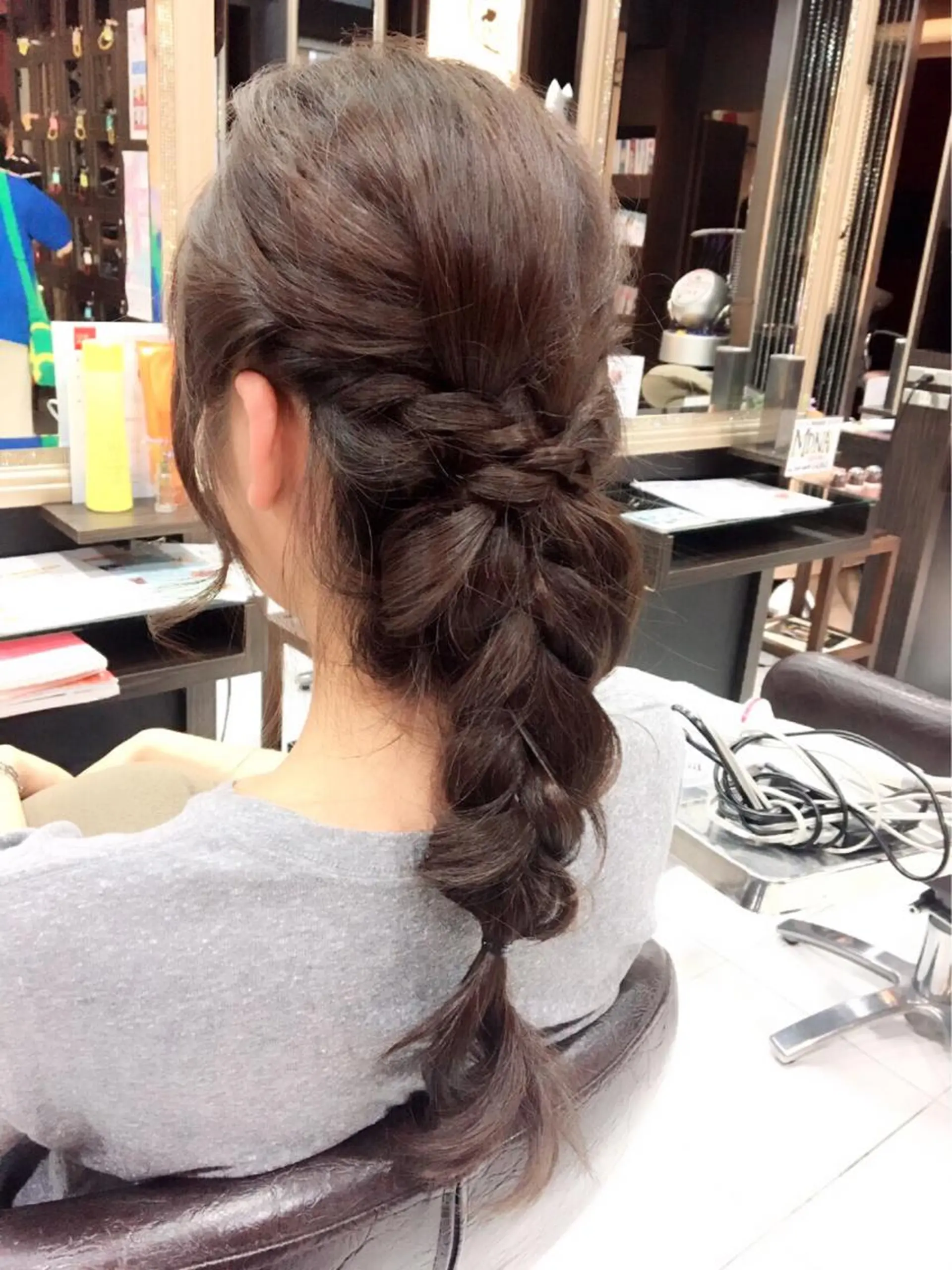 ヘアアレンジ 韓国ヘア✨グレージュ カラーasamiのヘアスタイル