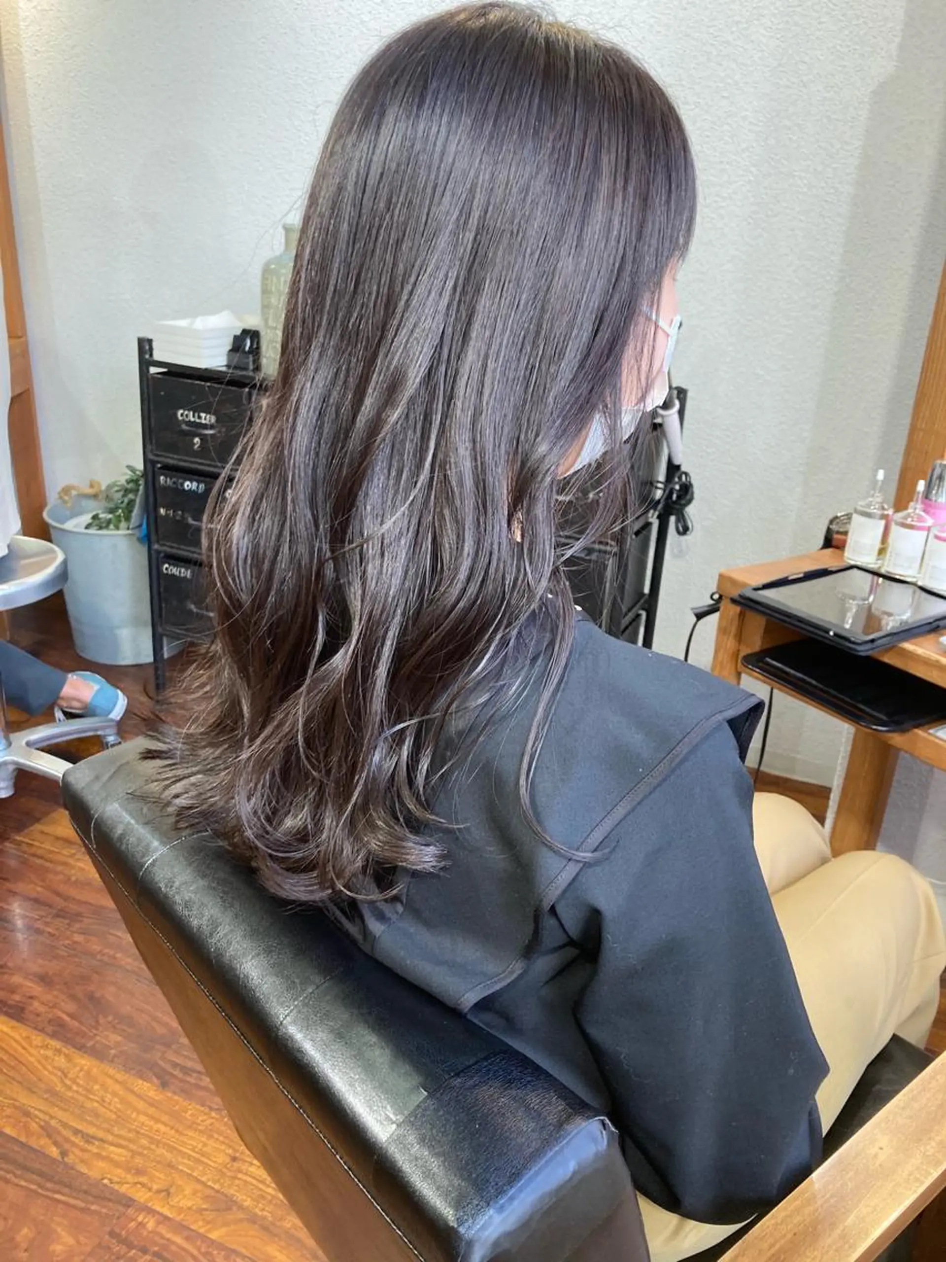 ロング カラー ブリーチ ラベンダーカラー カット ヘアカラー トリートメント 小木曽智美 /ボブ/ショートのヘアスタイル