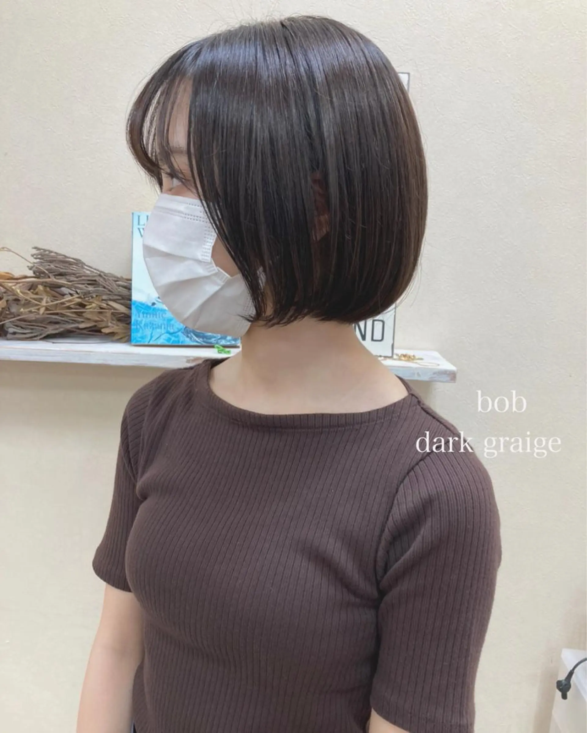ショート カラー 切りっぱなしボブ ショートボブ ハンサムショート ダークグレー ダークグレージュ カット ヘアカラー トリートメント 初めてのショート お任せください✂️のヘアスタイル