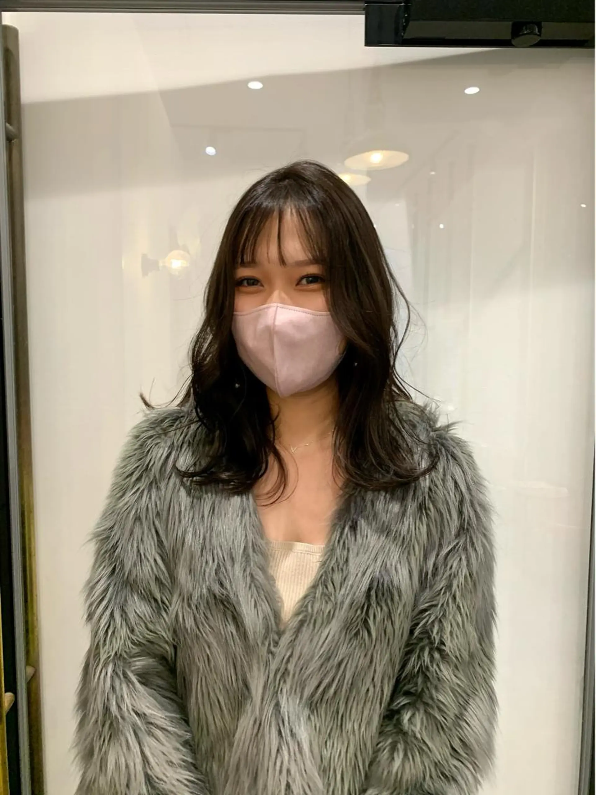 セミロング カラー AMI🎀韓国ヘア 透明感カラーのヘアスタイル