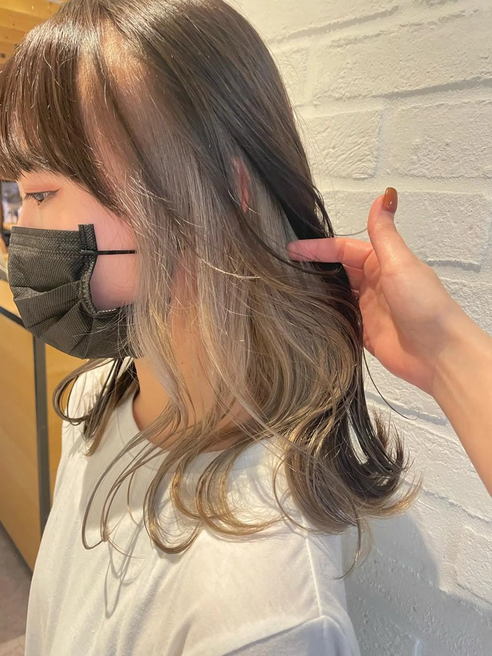 ミディアム カラー カット ヘアカラー トリートメント hisano / ハイトーン・透明感のヘアスタイル