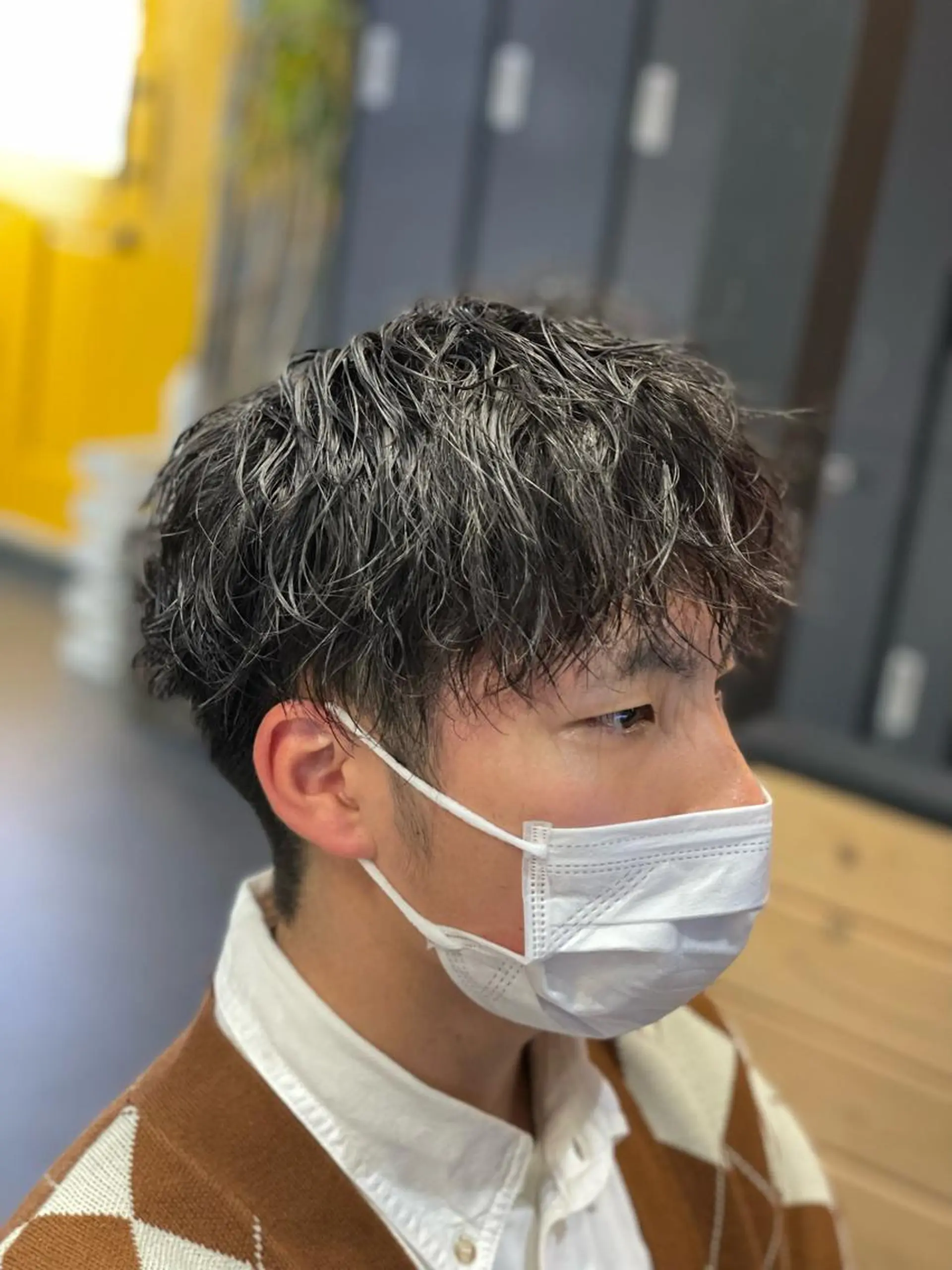 ショート パーマ メンズ エクステ/カラー/ TOMOYUKIのヘアスタイル