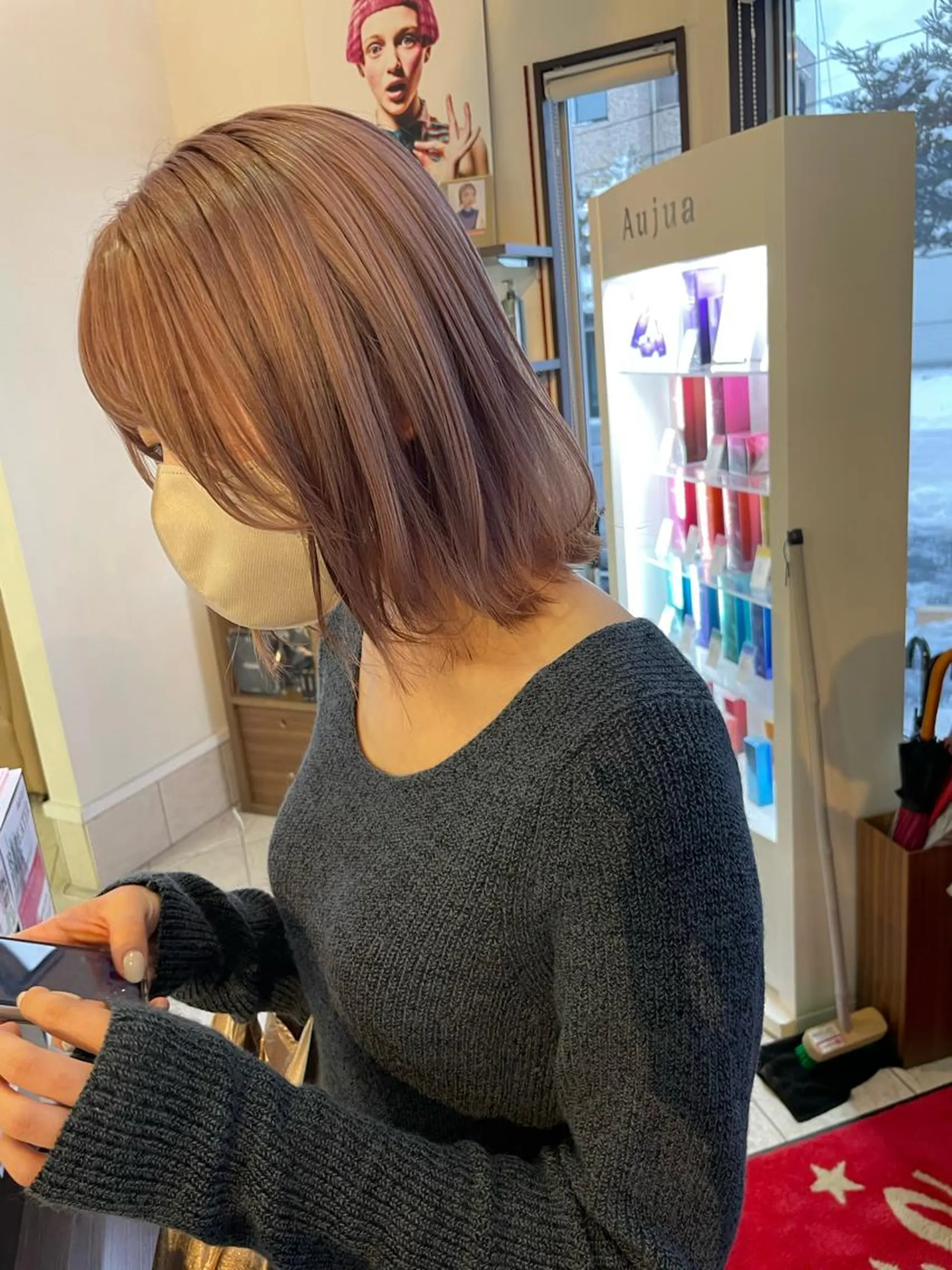 ミディアム カラー カット ヘアカラー コレットヘアー 田中アヤノのヘアスタイル