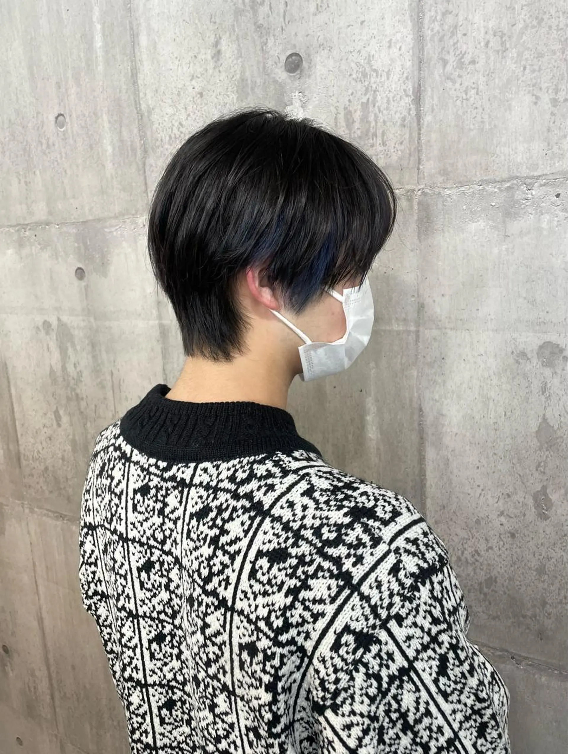 ショート カラー メンズ メンズインナーカラー インナーカラー ヘアカラー ルミナホワイト 店長 もえかのヘアスタイル