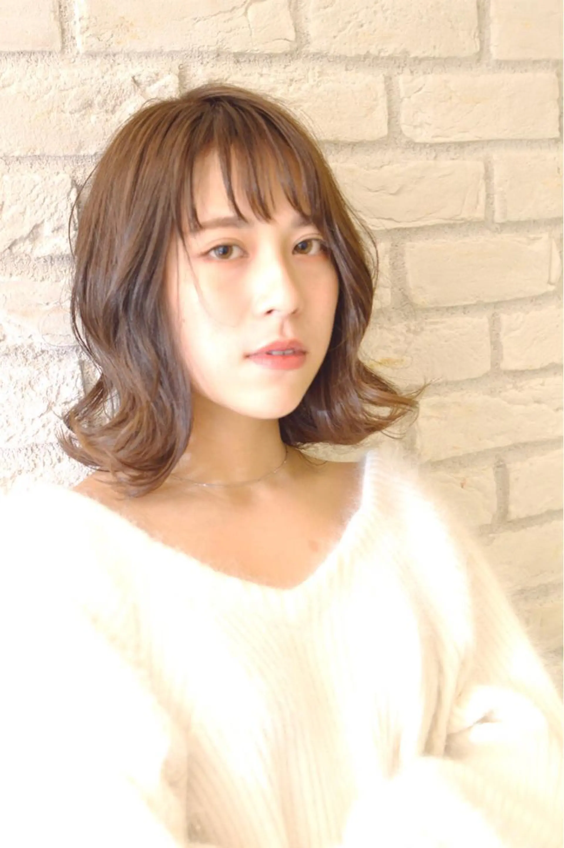 ミディアム カラー 清水 有実子のヘアスタイル