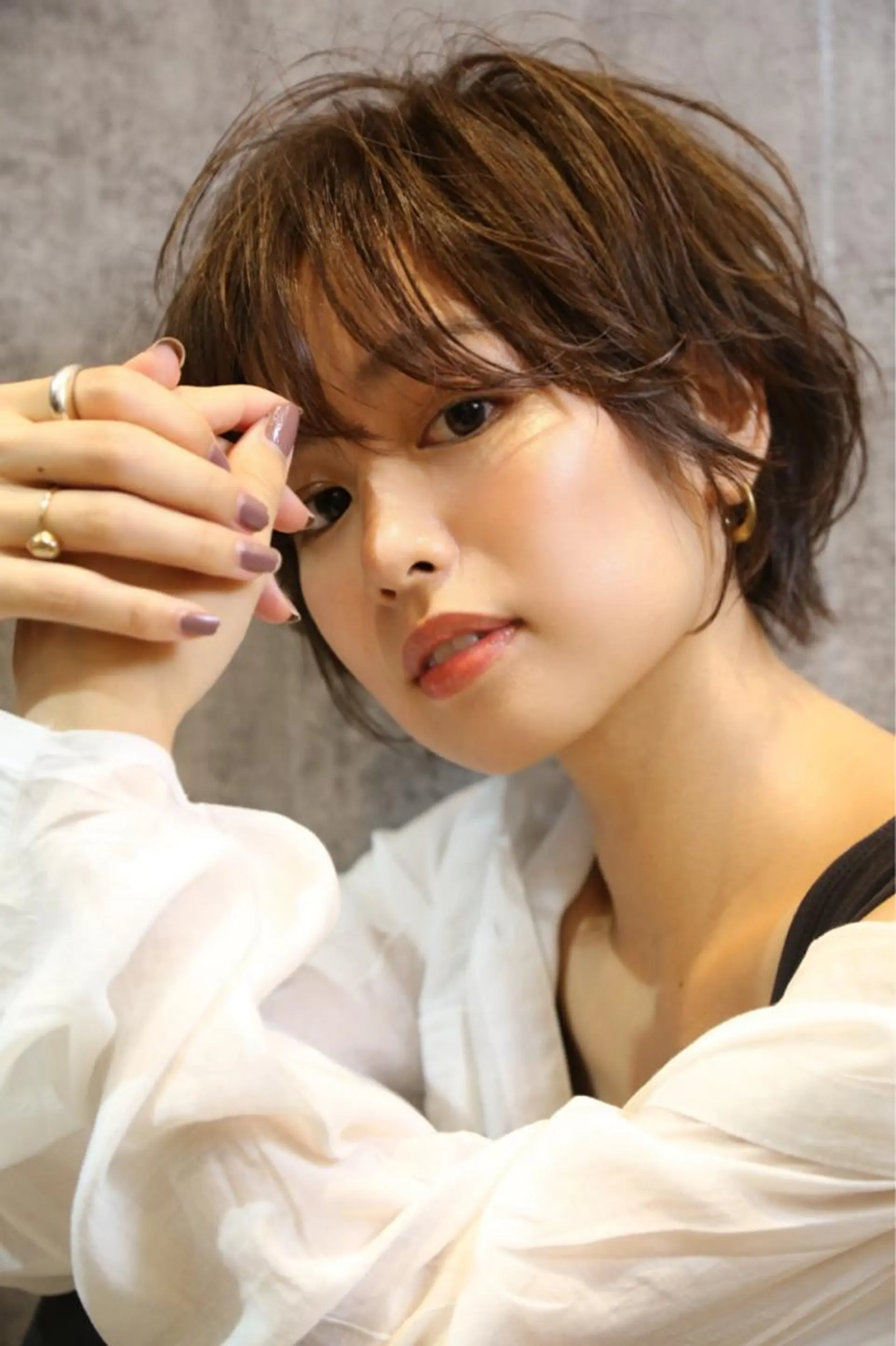 ショート カラー 篠塚 純のヘアスタイル