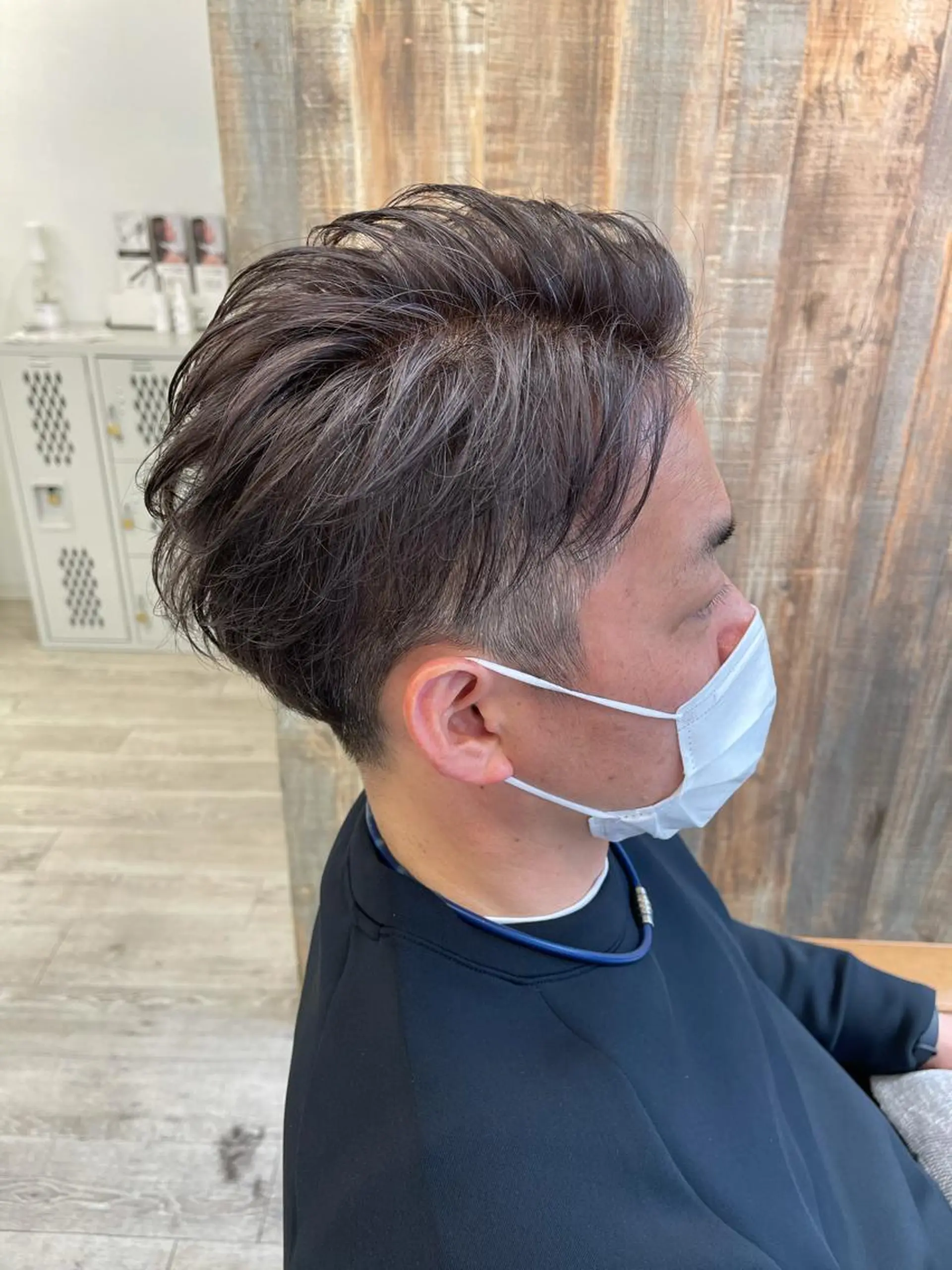 ショート カラー メンズ メンズハイライト ハイライトカラー シルバー ハイライト カット ヘアカラー トリートメント 【大宮】 メンズ専門吉川のヘアスタイル