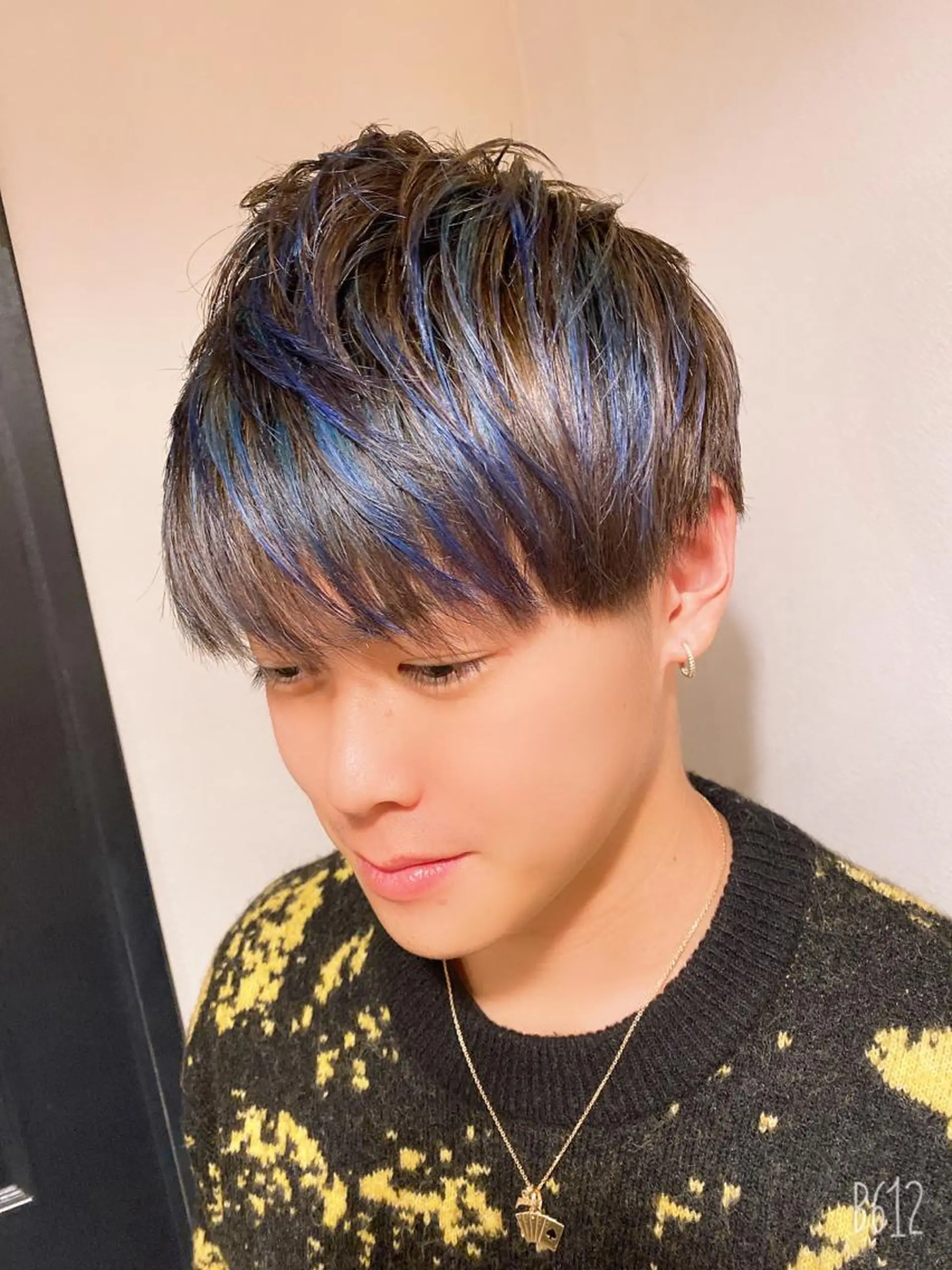 ショート カラー パーマ メンズ kawamoto akaneのヘアスタイル