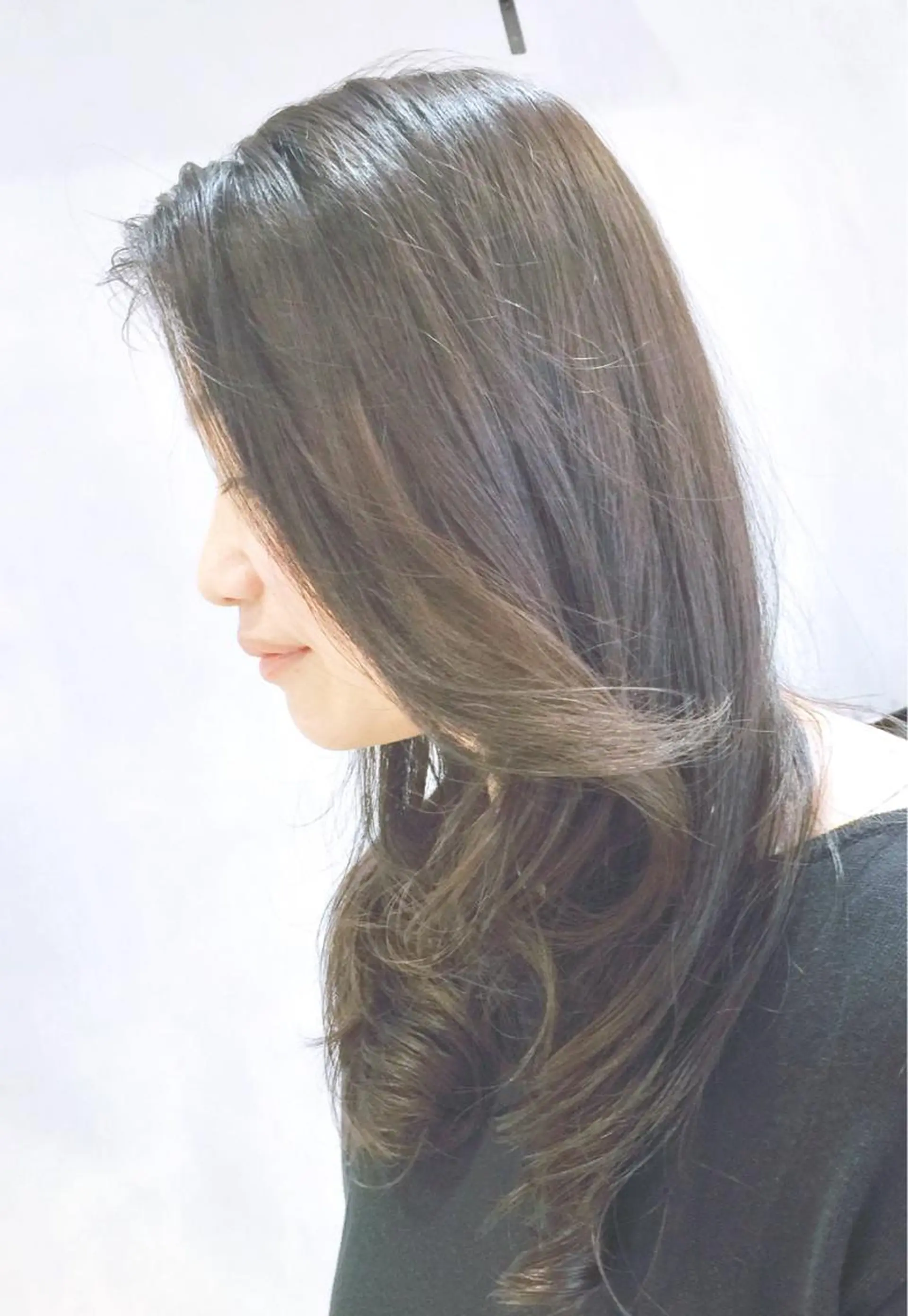 ロング パーマ デジタルパーマ 福地 礼奈のヘアスタイル