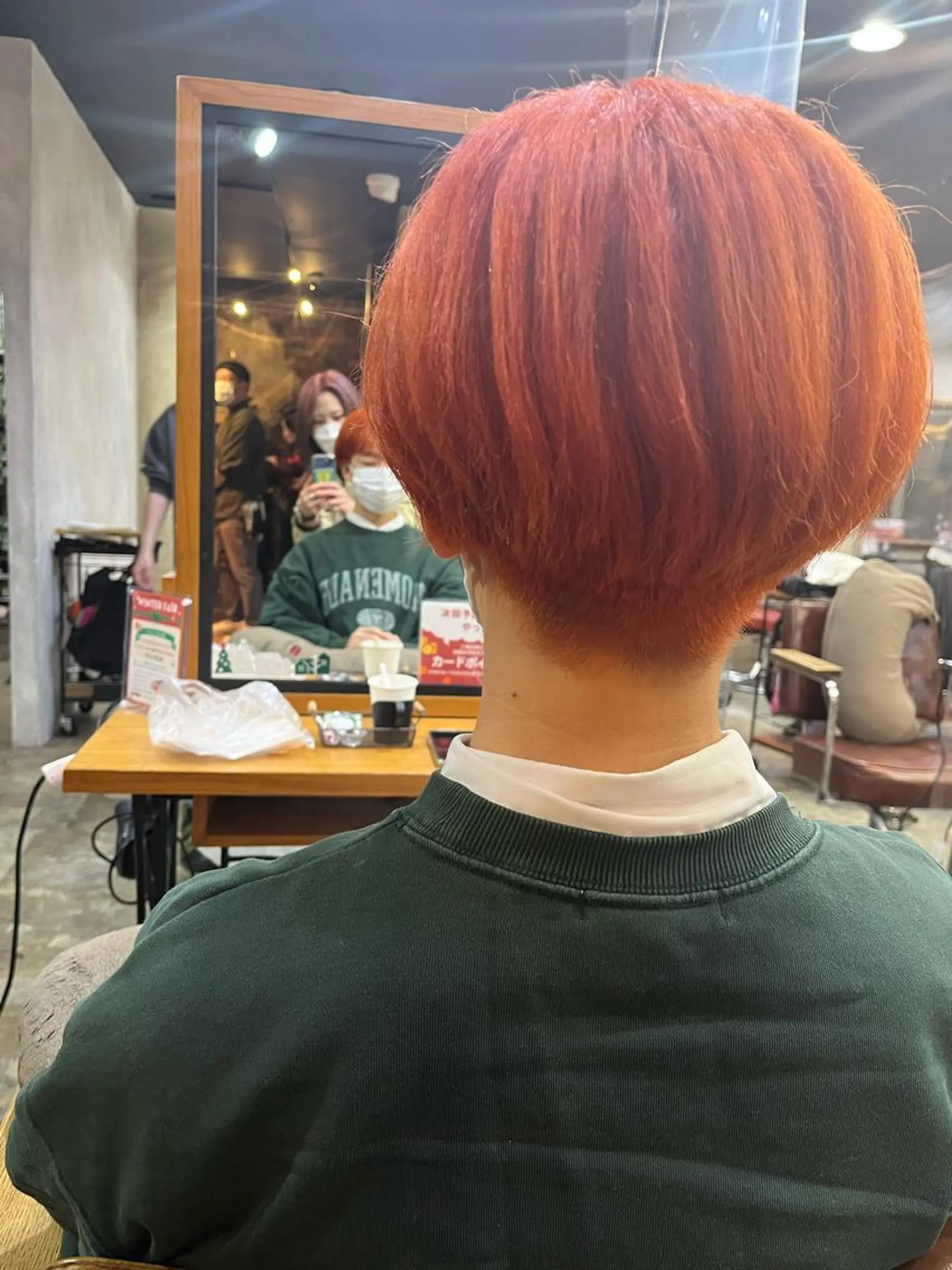 ショート カラー ヘアカラー トリートメント ハイトーンカラー🩵 耳ツボジュエリー👂のその他イメージ