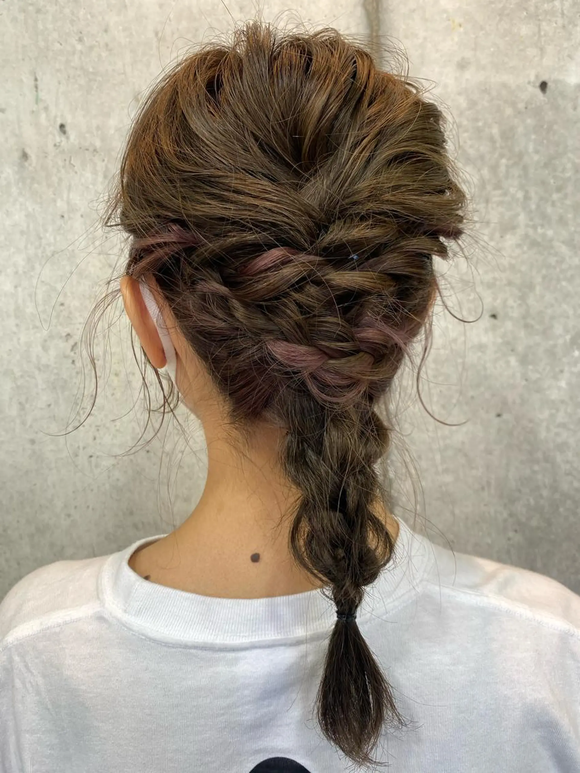 ミディアム ヘアアレンジ ヘアセット mina .のヘアスタイル