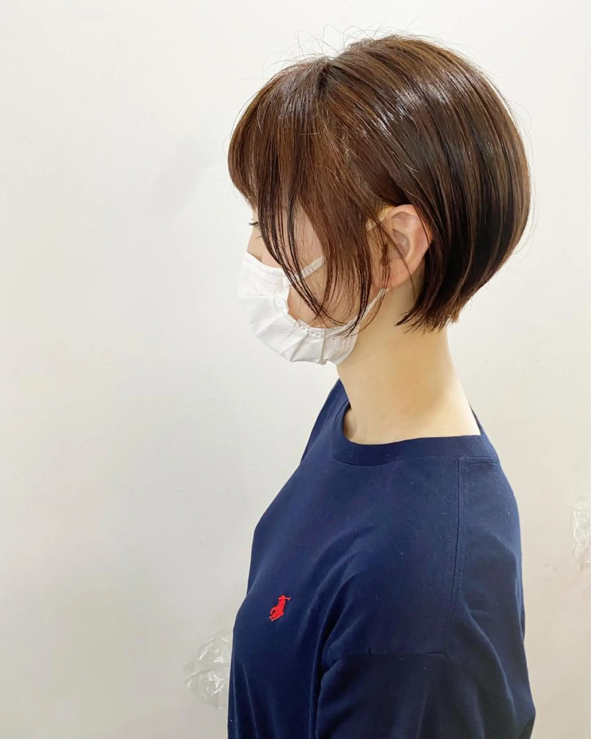 ショート カラー ブラウンカラー オレンジ オレンジブラウン ショートヘア カット WATANABE MISAKIのヘアスタイル