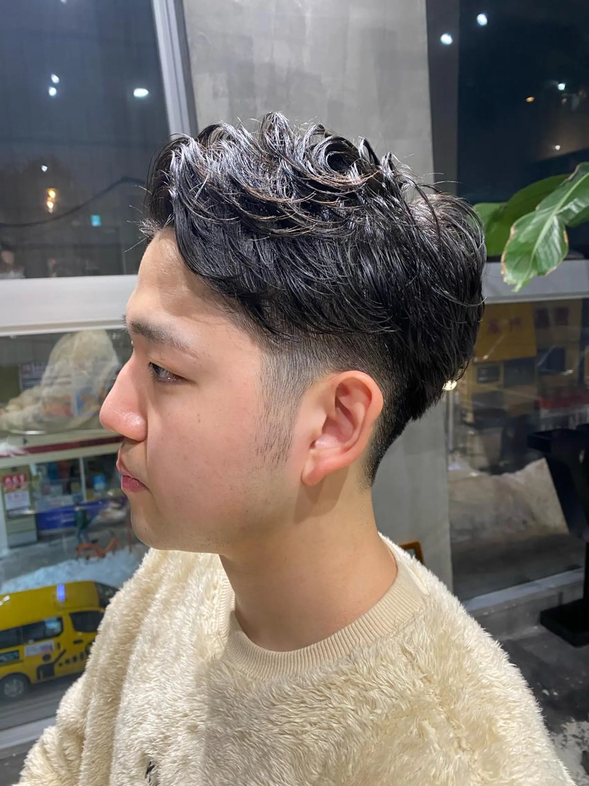 ショート パーマ メンズ カット パーマ 八戸パーマ/メンズパ ーマ/シンゴ。のヘアスタイル