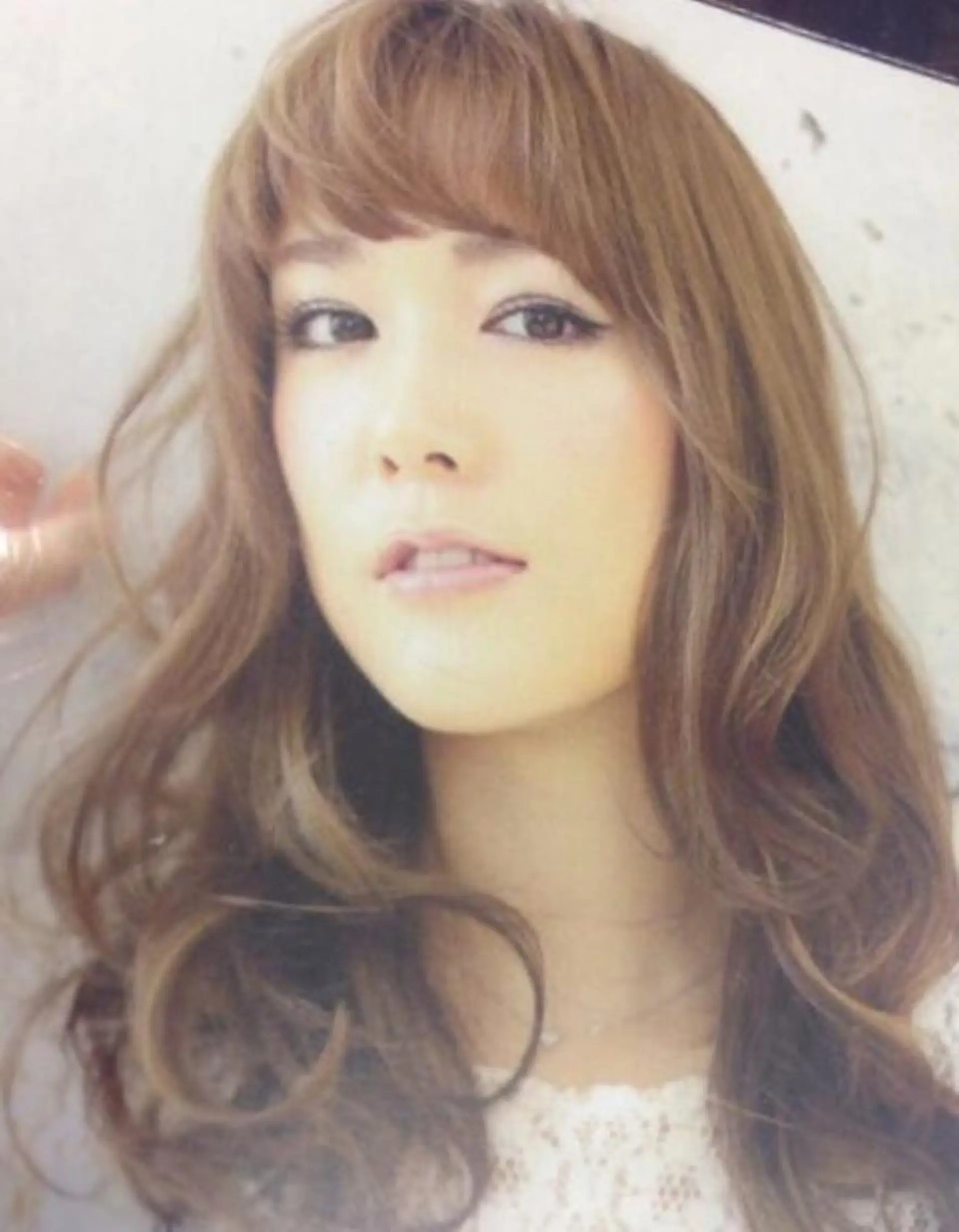 セミロング カラー パーマ セミロングパーマ ベージュカラー ミント hama yukiのヘアスタイル