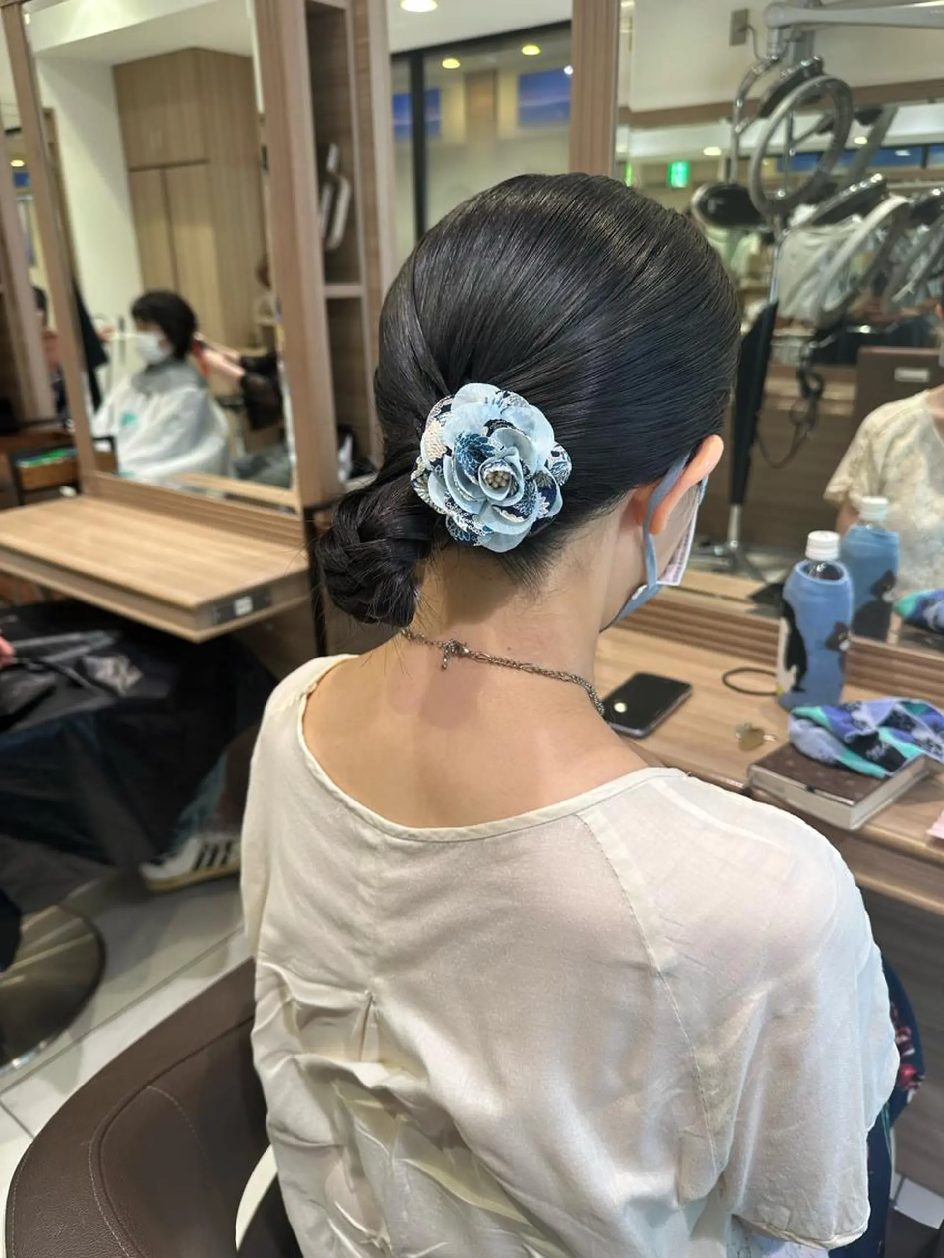 セミロング ヘアアレンジ ヘアセット/メンズ パーマChihoのヘアスタイル