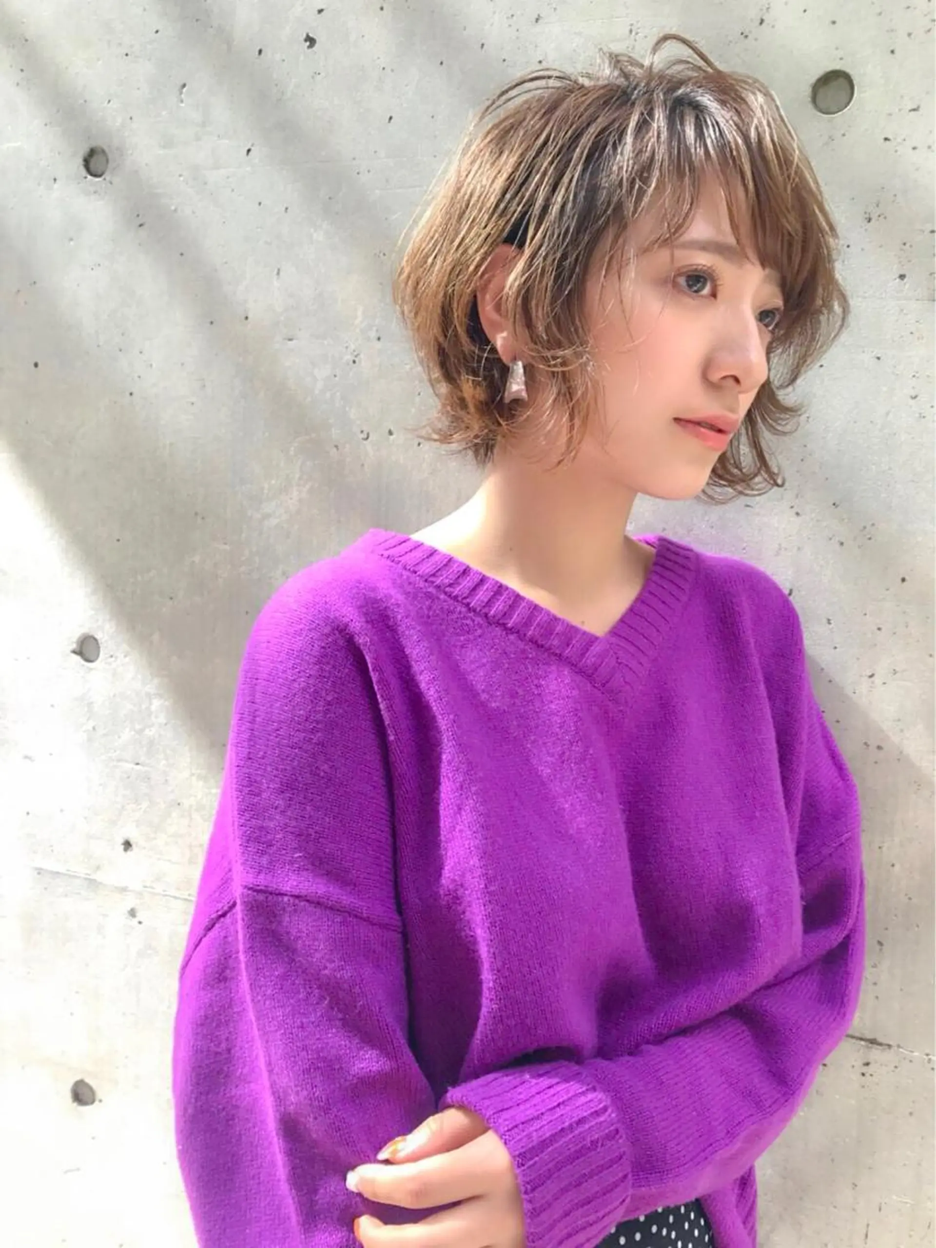 ショート カラー カット ヘアカラー トリートメント 酸性ストレート/ブリ ーチなし/中村 匠のヘアスタイル
